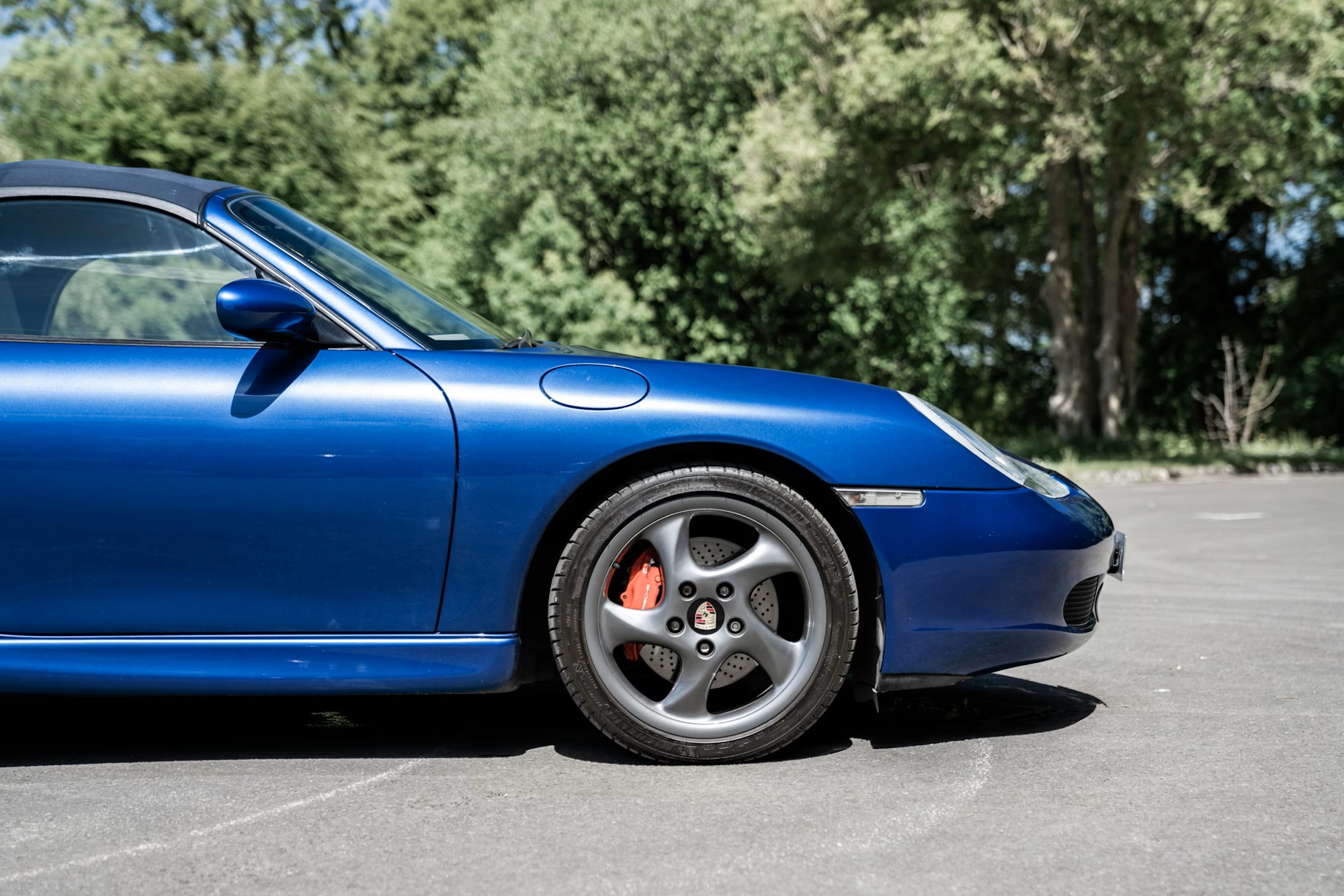 2002 Porsche Boxster S in Cobalt Blue Metallic
