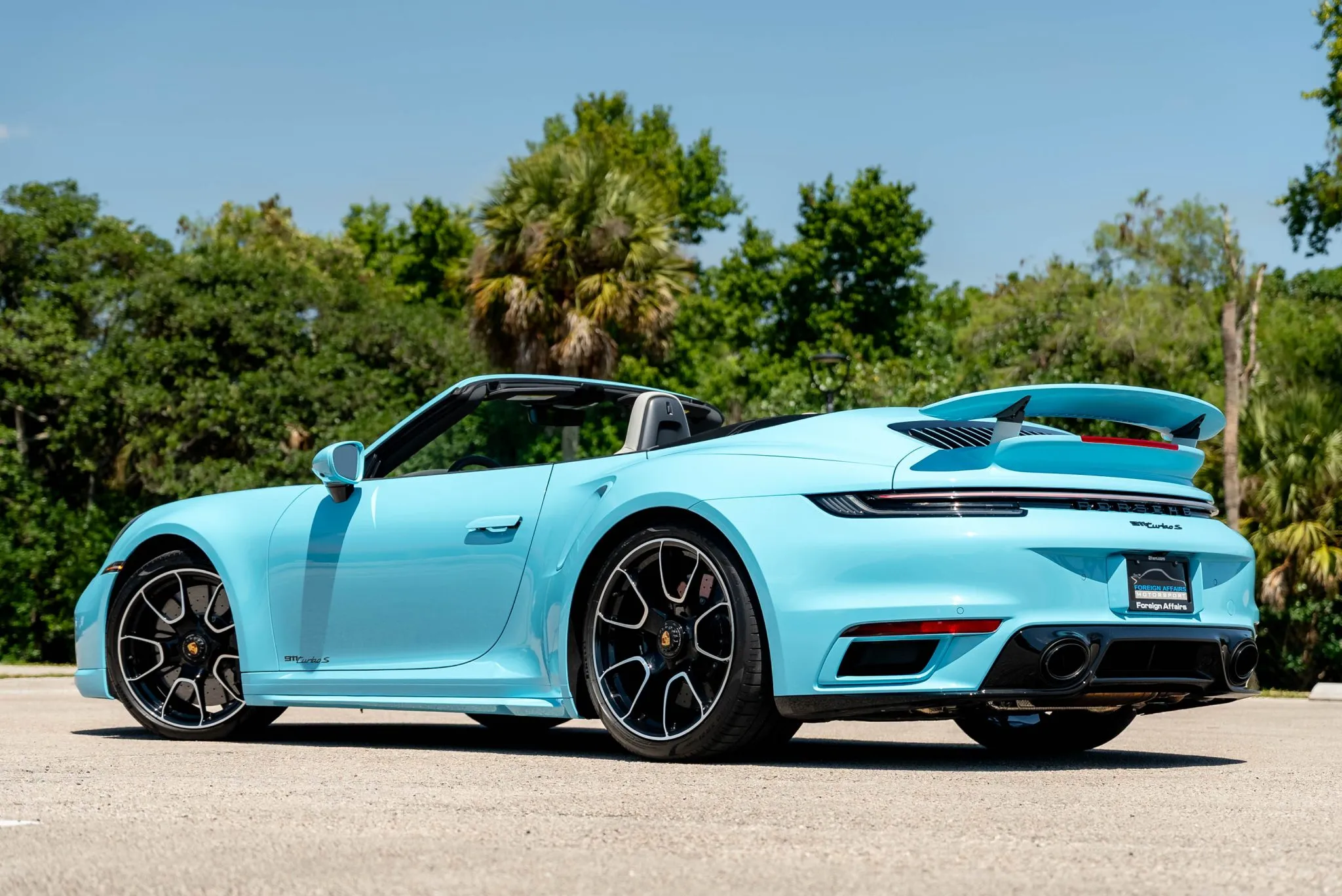 2024 Porsche 911 Turbo S Cabriolet in Olympic Blue