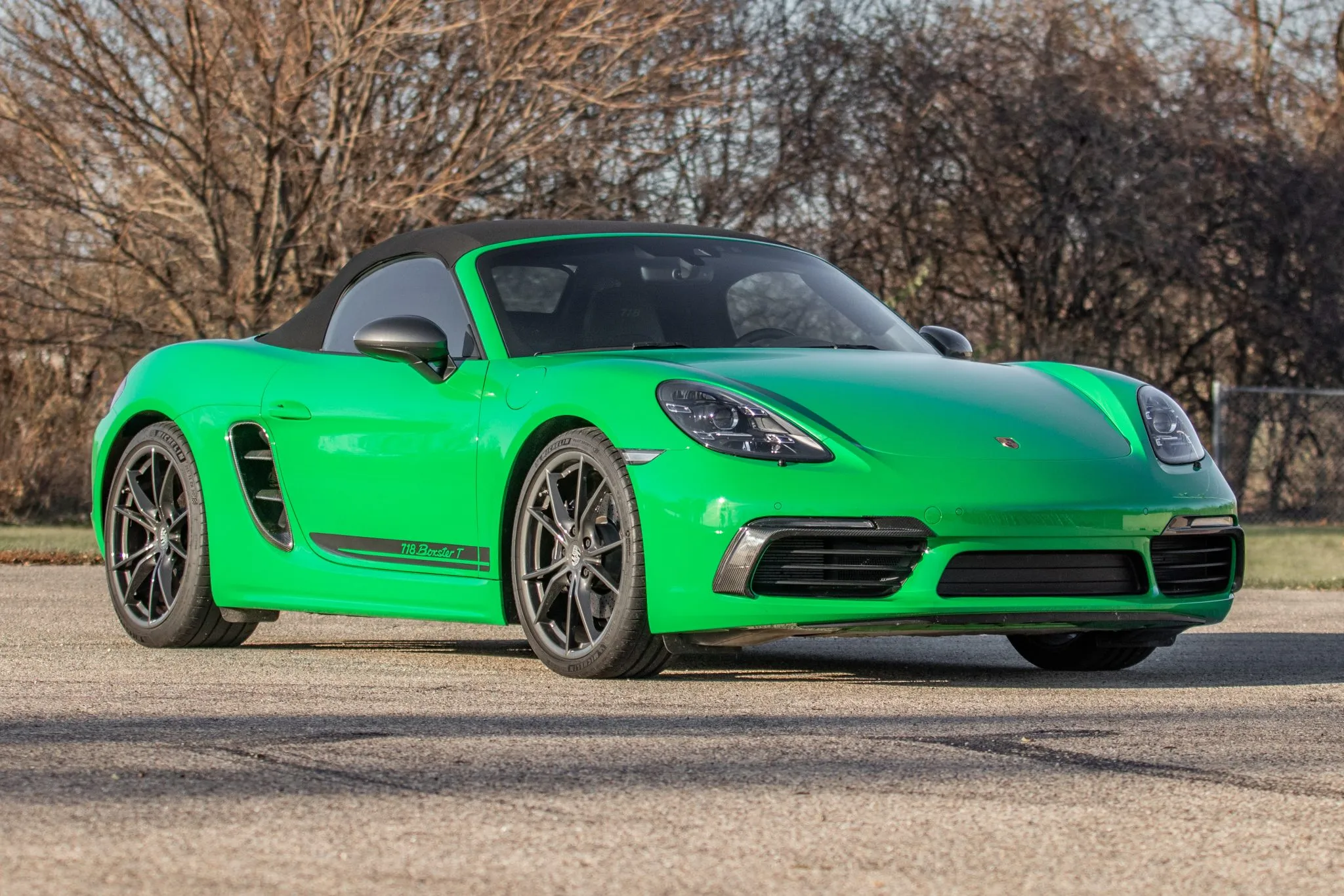 2021 Porsche 718 Boxster T 4.0 in Python Green