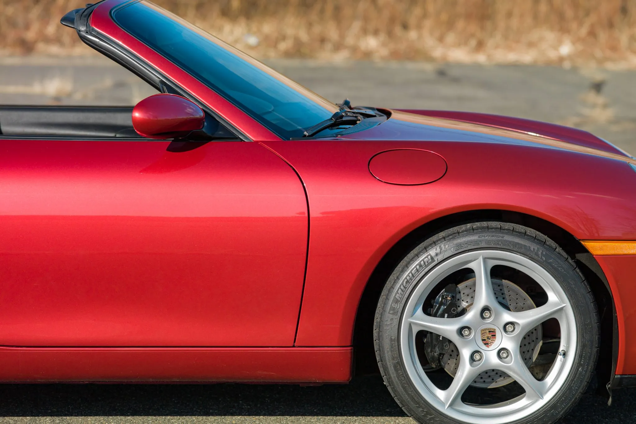 2003 Porsche 911 Carrera Cabriolet in Orient Red Metallic