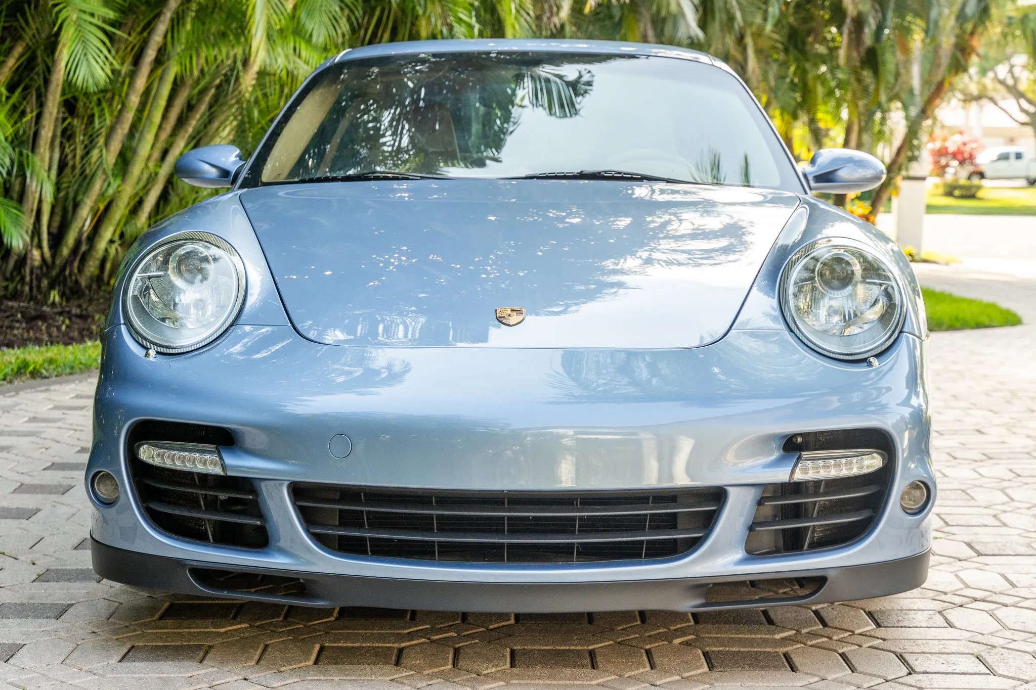 2008 Porsche 911 Turbo Coupe 6-Speed in Horizon Blue Metallic