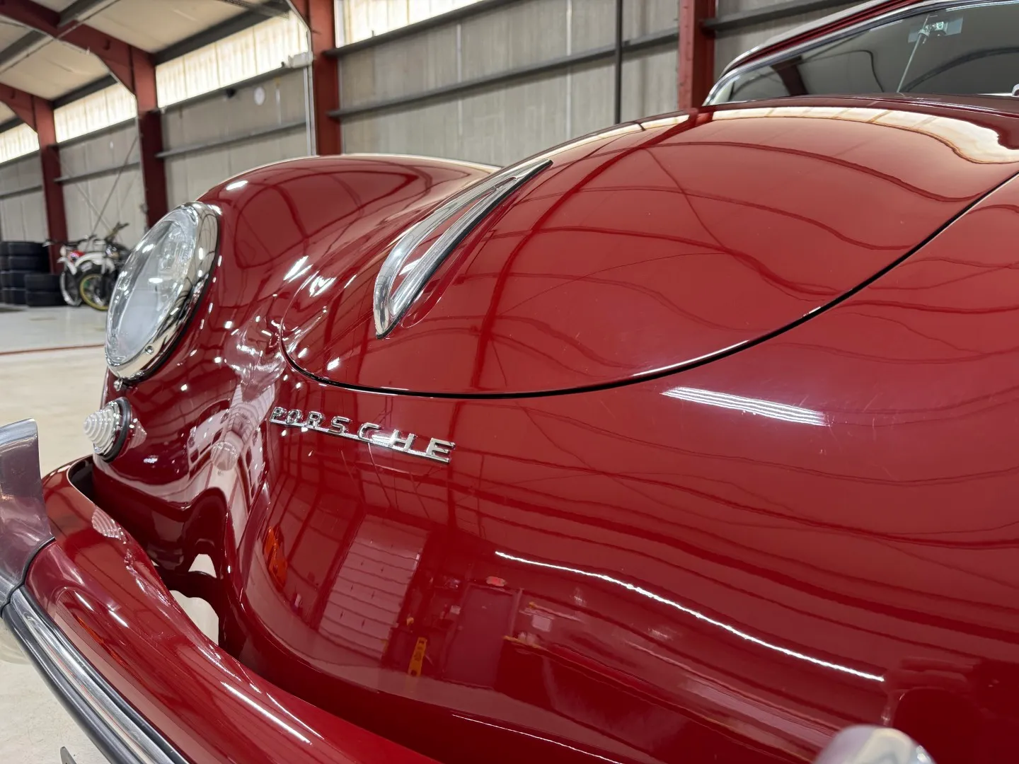 1953 Porsche 356 Pre-A Cabriolet in Strawberry Red