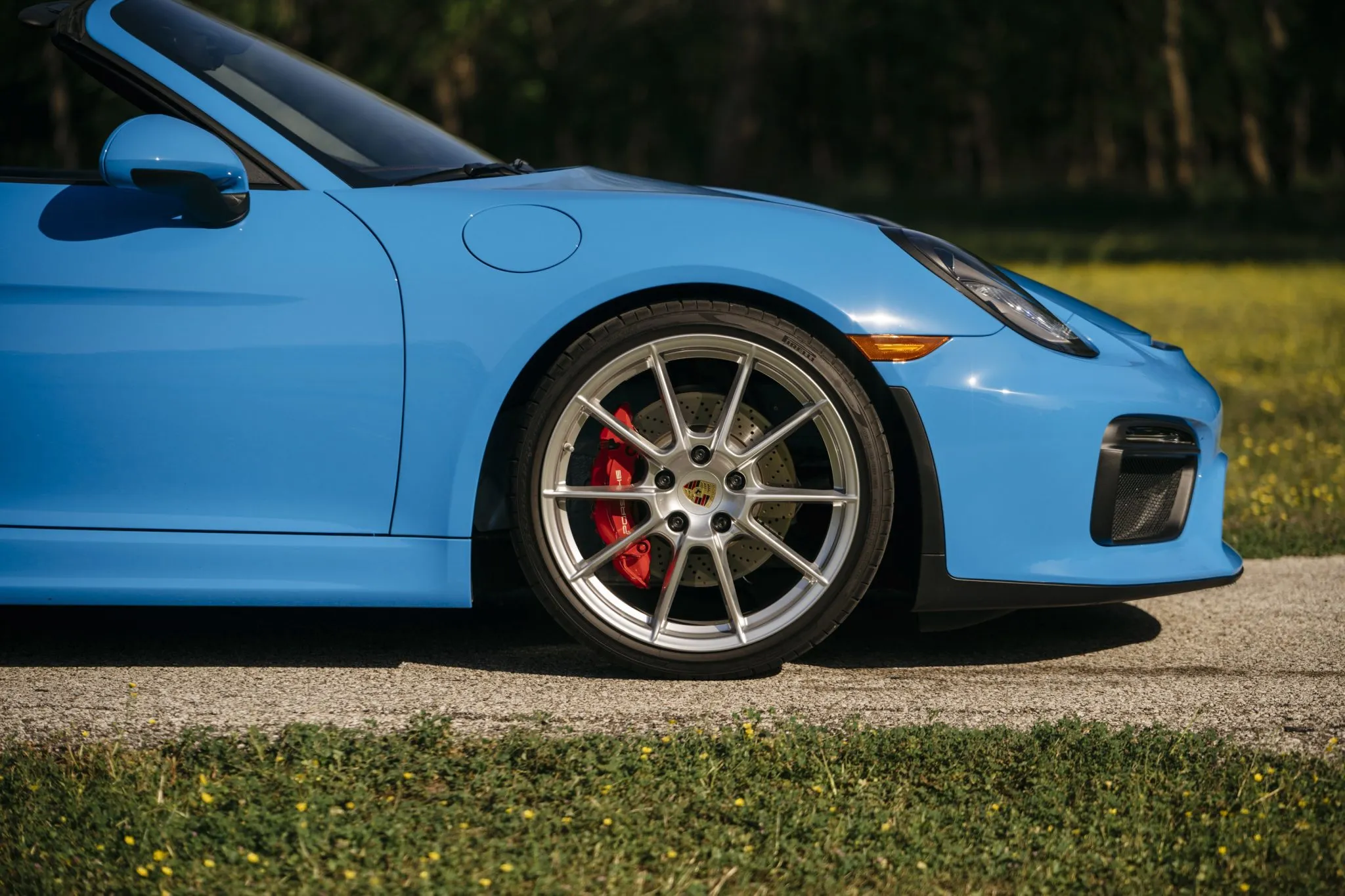 2016 Porsche Boxster Spyder in Mexico Blue