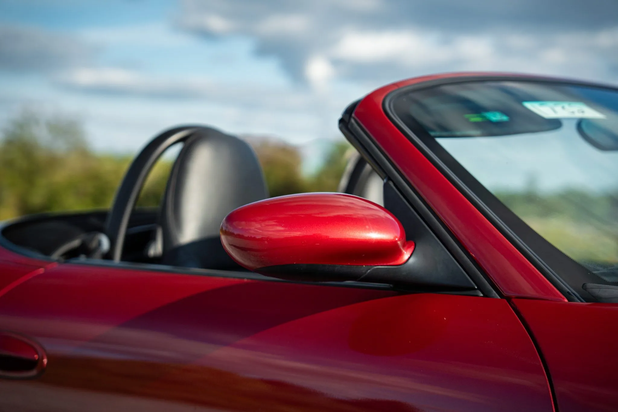 2001 Porsche Boxster in Orient Red Metallic