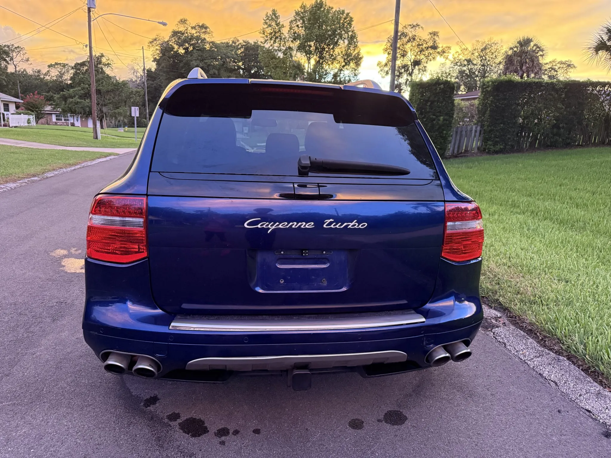 2008 Porsche Cayenne Turbo in Marine Blue Metallic