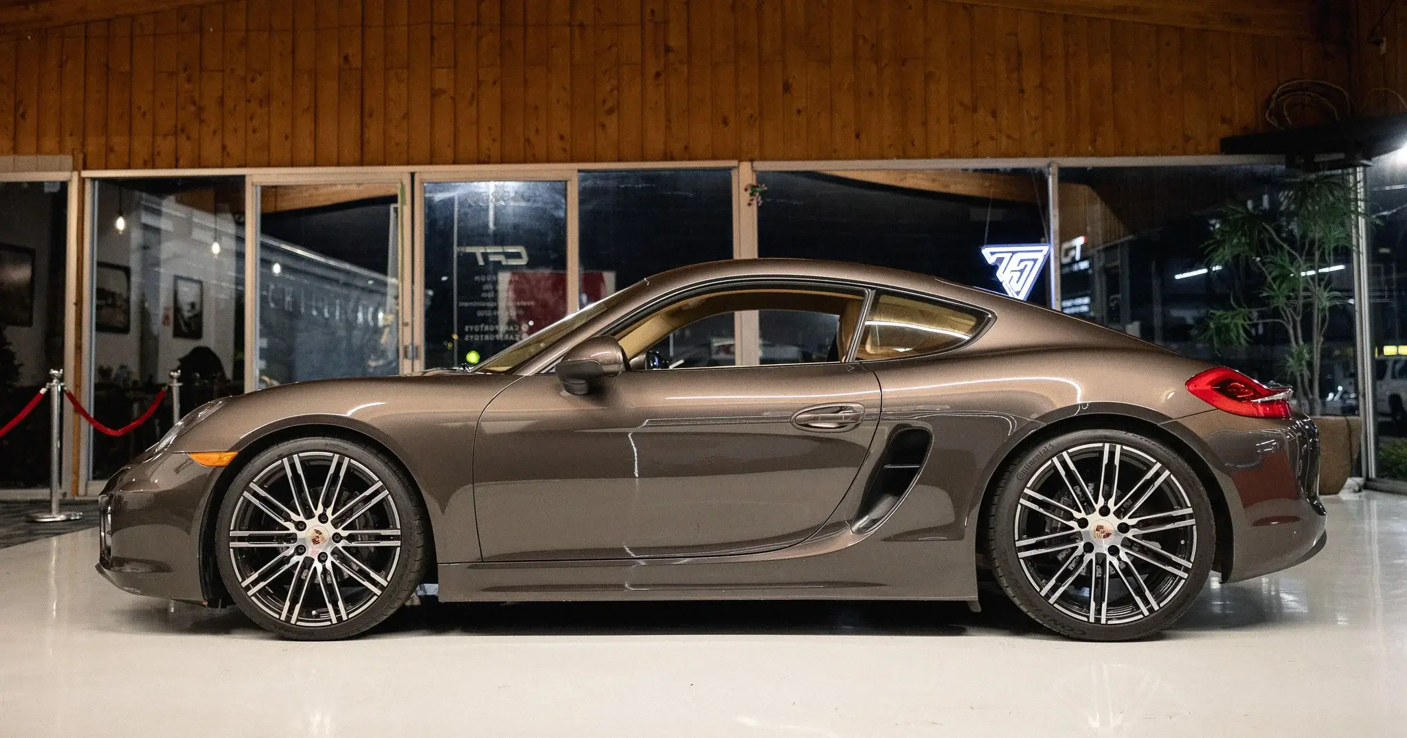 2015 Porsche Cayman in Anthracite Brown Metallic