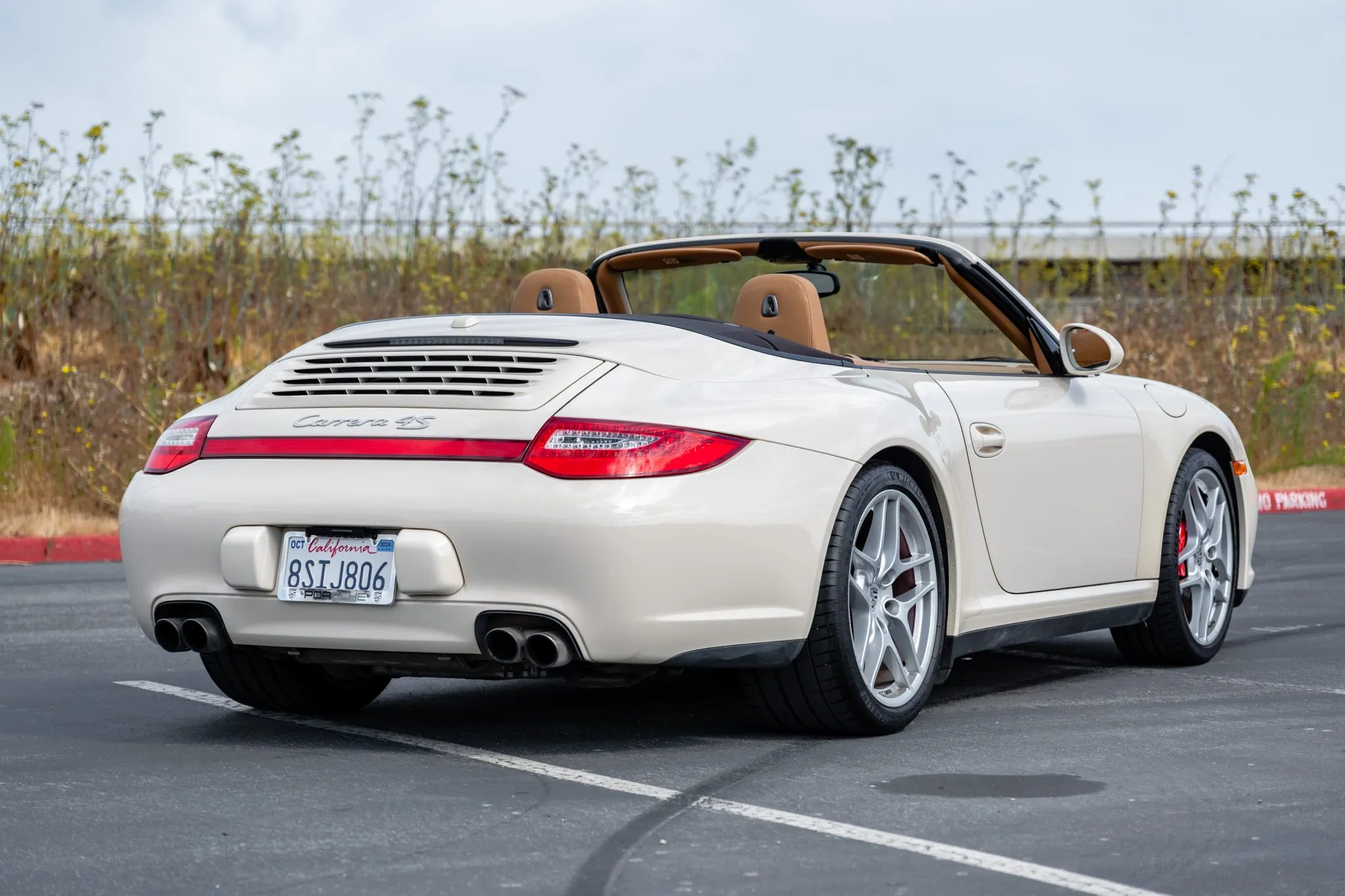 2009 Porsche 911 Carrera 4S Cabriolet in Cream White