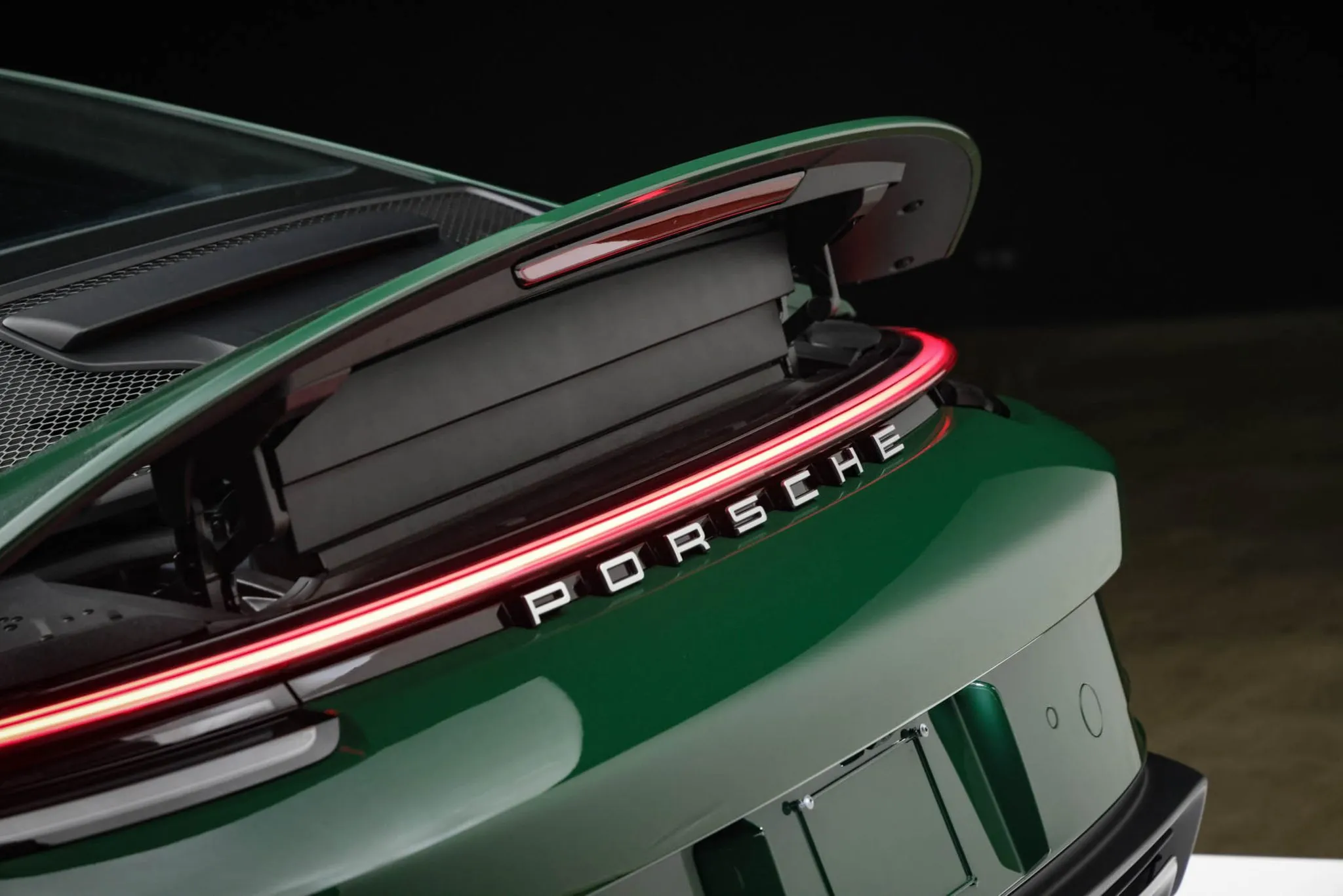 2022 Porsche 911 GT3 Touring in British Racing Green