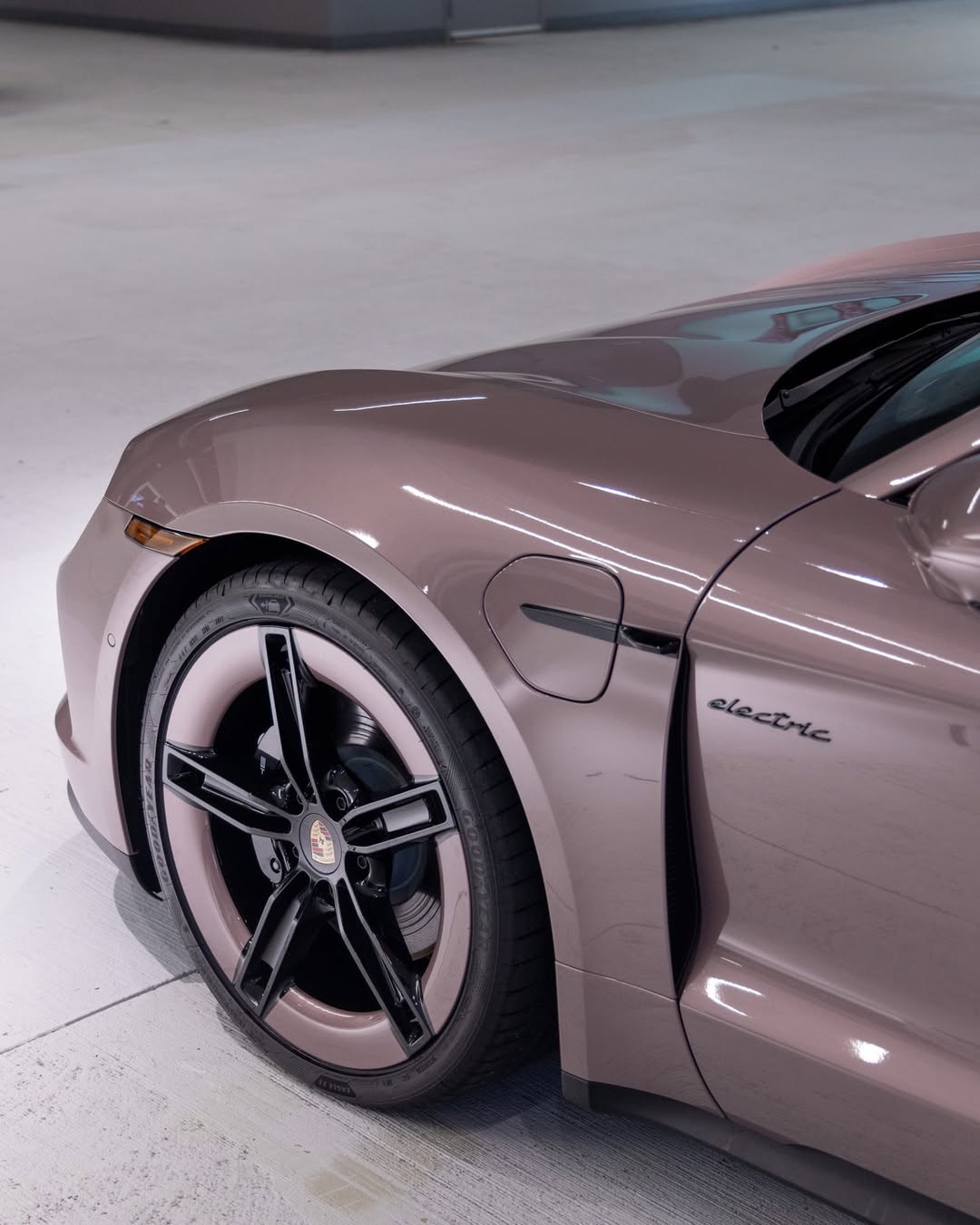 2025 Porsche Taycan in Frozen Berry Metallic