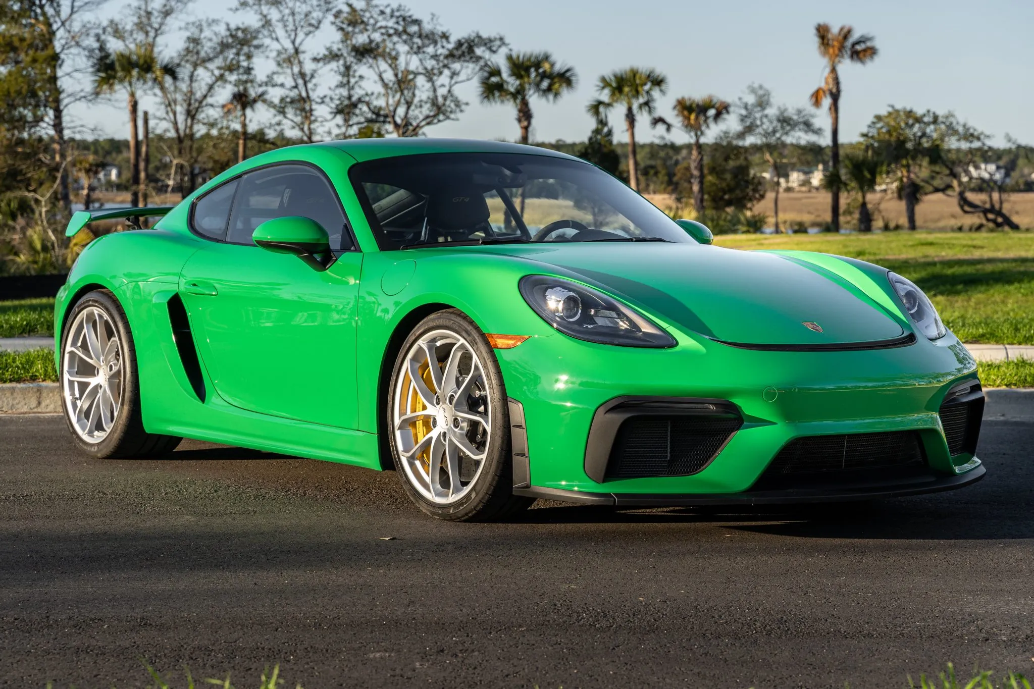 2021 Porsche 718 Cayman GT4 in Python Green