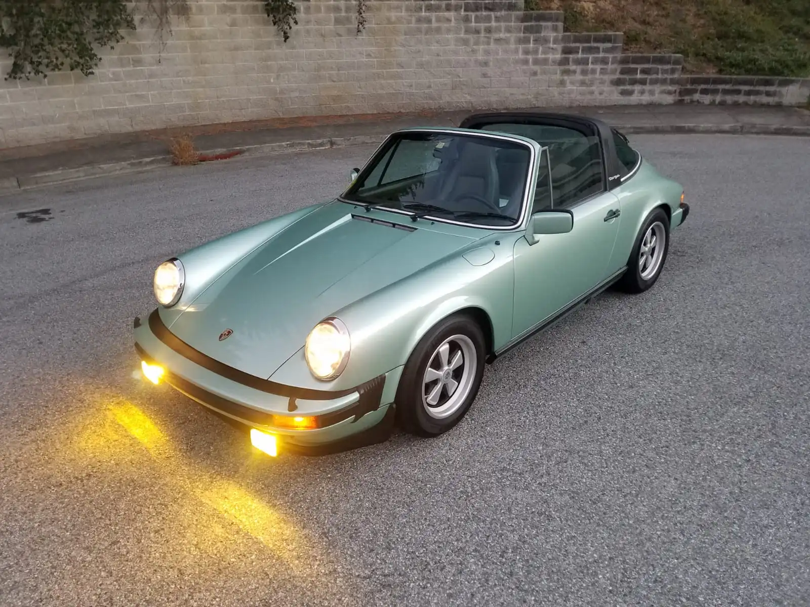 1977 Porsche 911S Targa Coupe in Ice Green Metallic