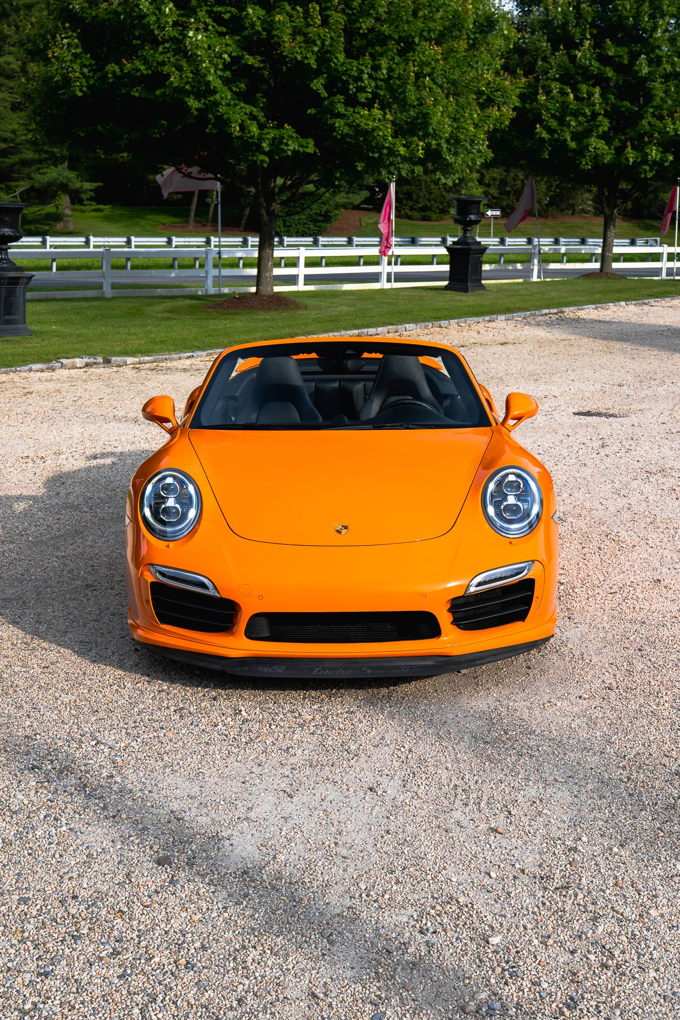 2014 Porsche 911 Turbo S Cabriolet in Pastel Orange