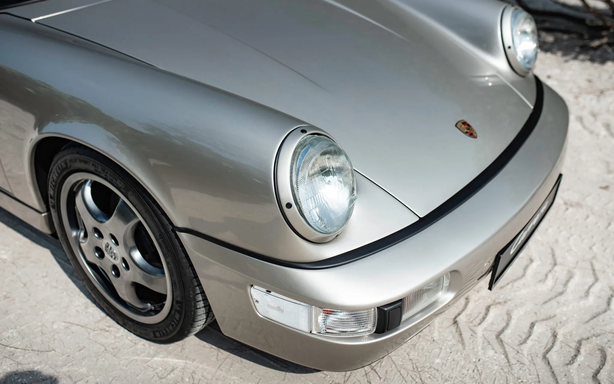 1989 Porsche 911 Carrera 4 Coupe in Linen Grey Metallic 