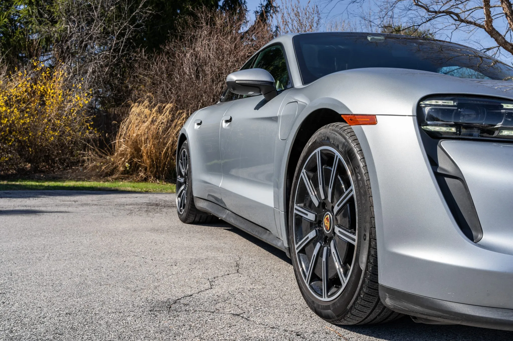 2023 Porsche Taycan in Dolomite Silver Metallic