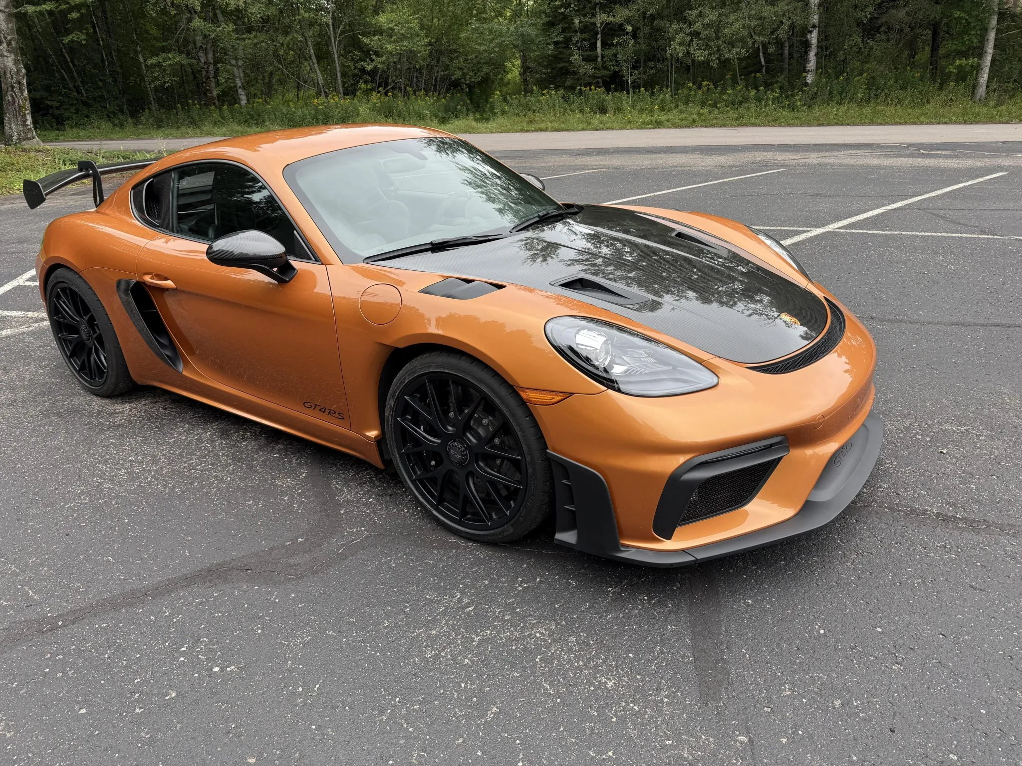 2023 Porsche 718 Cayman GT4 RS Weissach in Nordic Gold Metallic