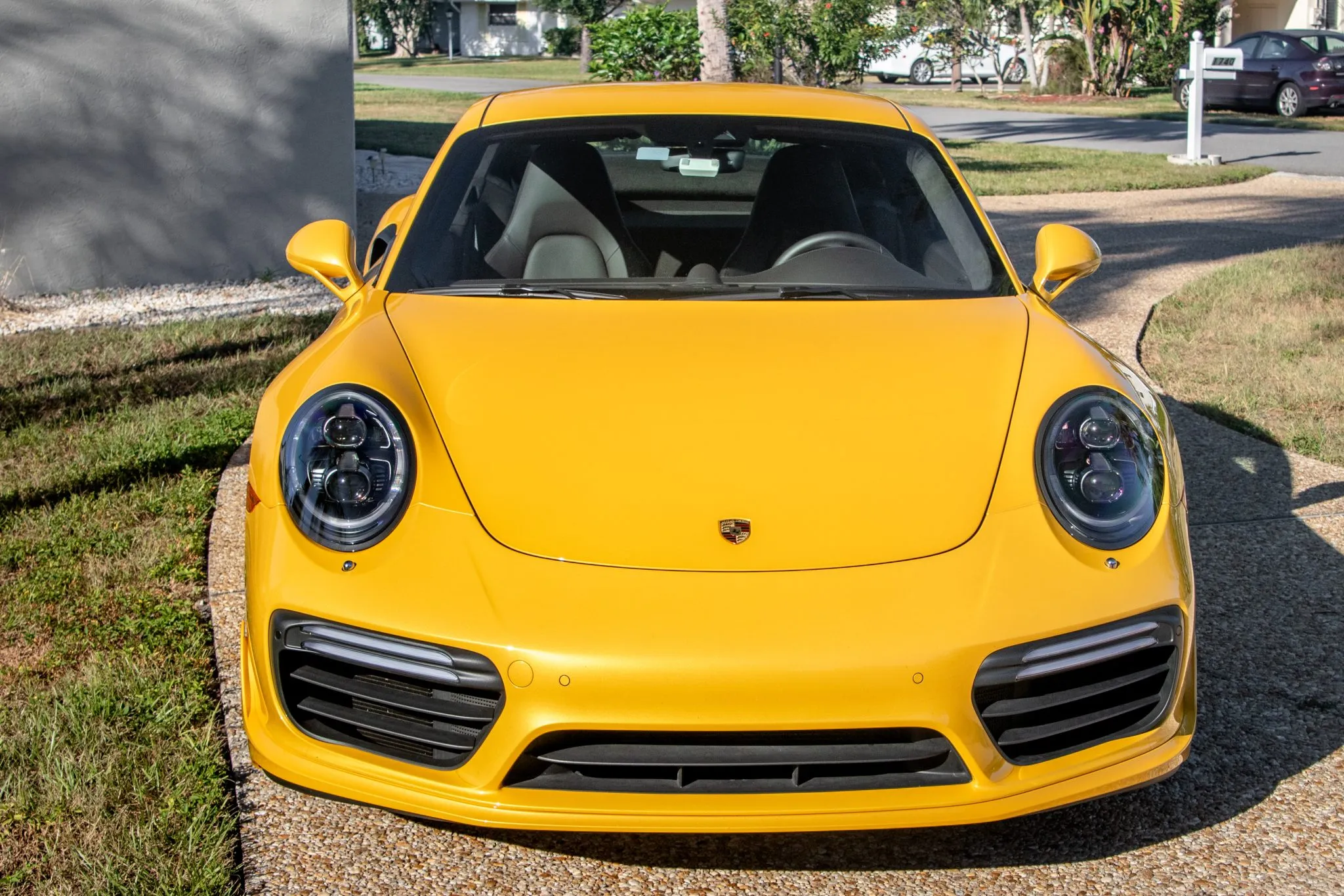 2018 Porsche 911 Turbo S Coupe in Saffron Yellow Metallic