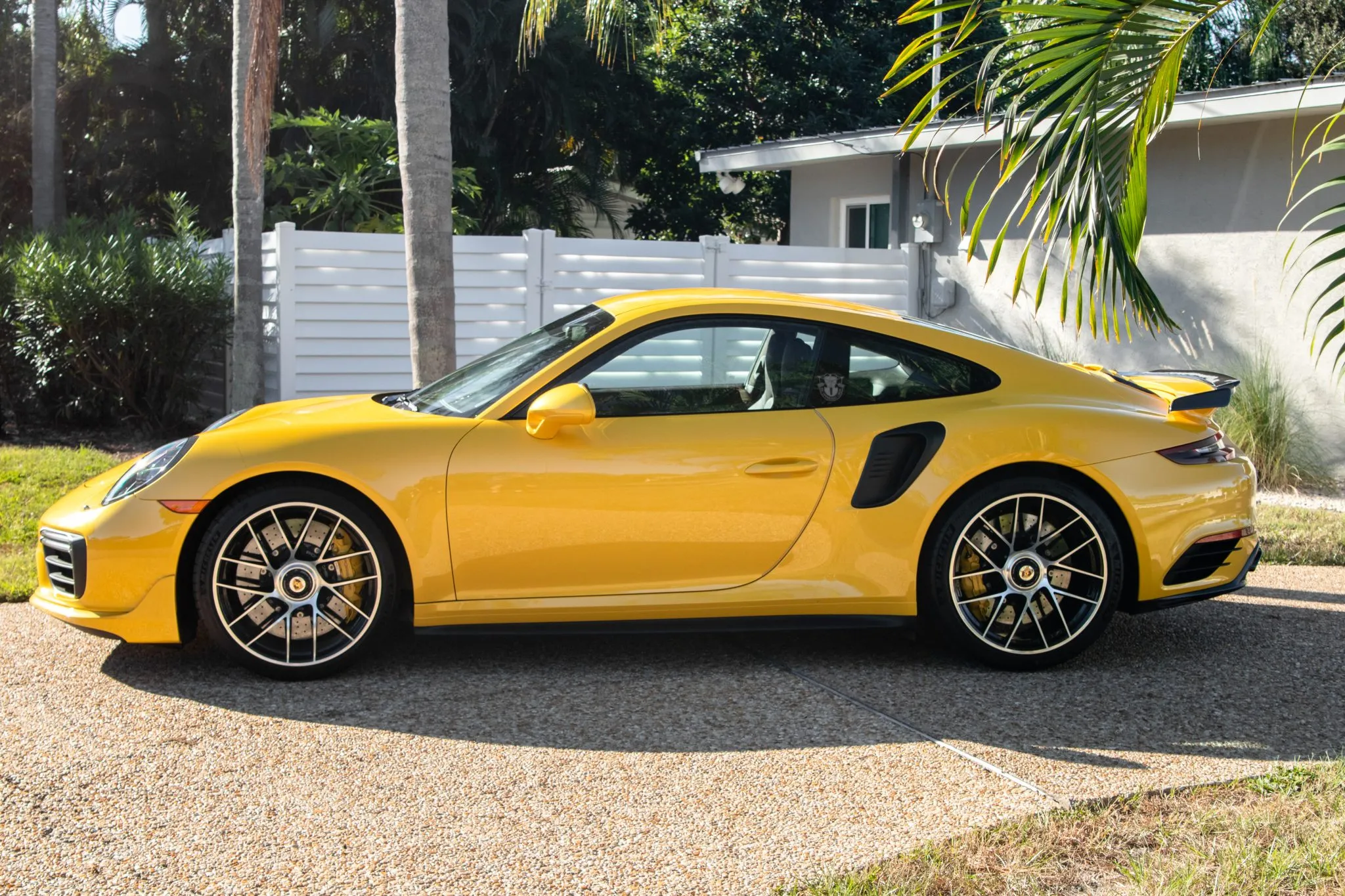 2018 Porsche 911 Turbo S Coupe in Saffron Yellow Metallic