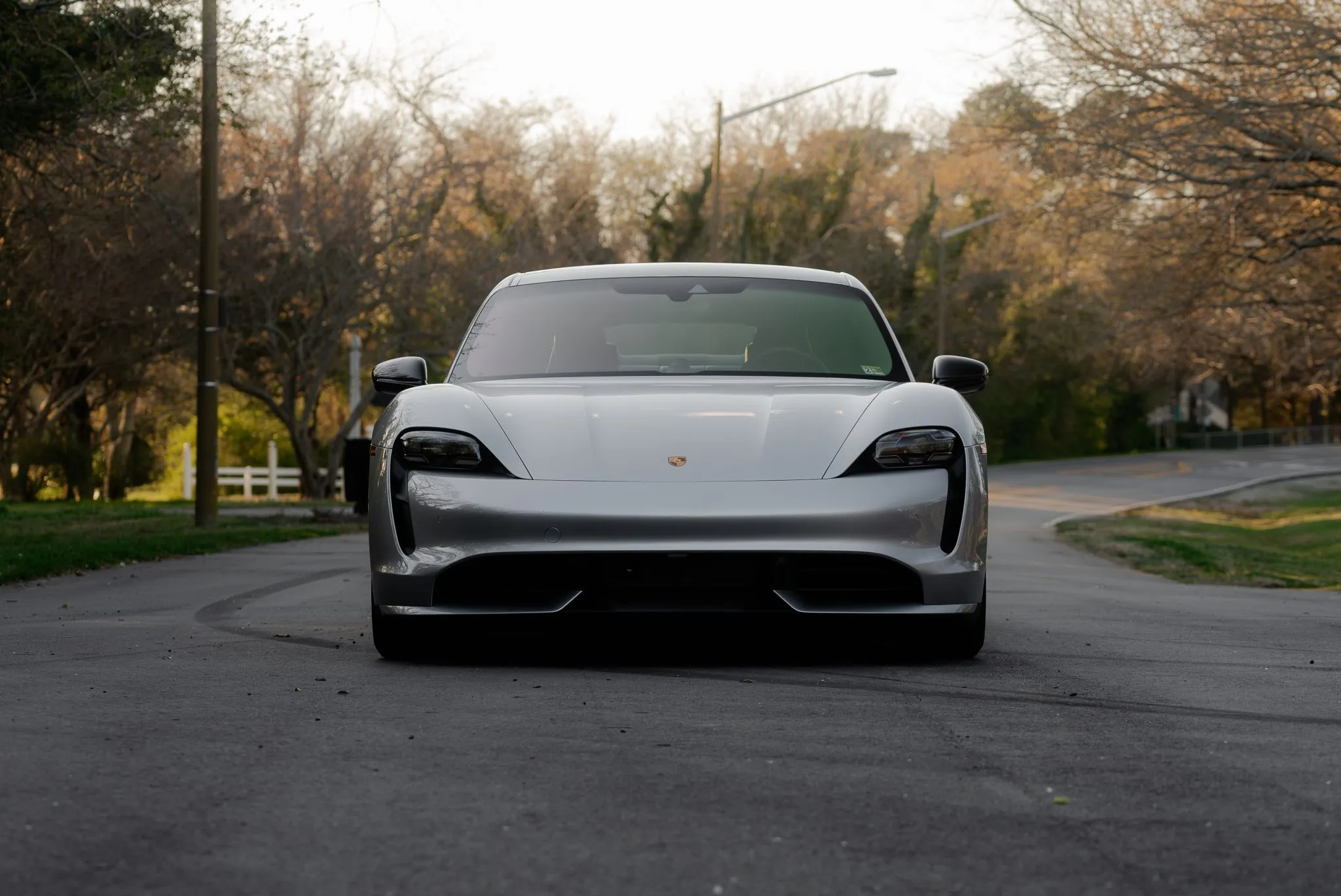 2020 Porsche Taycan Turbo in Dolomite Silver Metallic