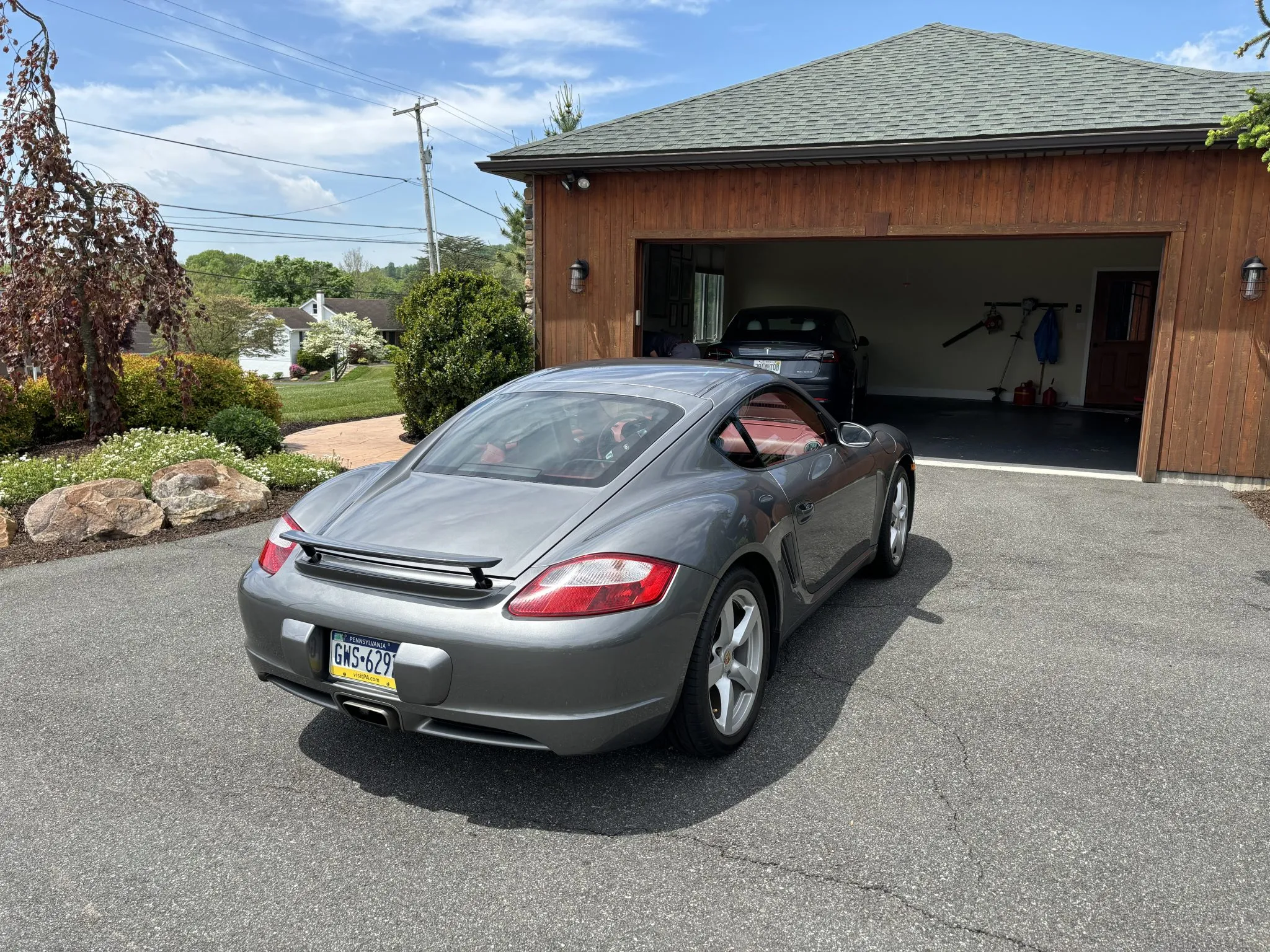 2008 Porsche Cayman in Meteor Grey Metallic