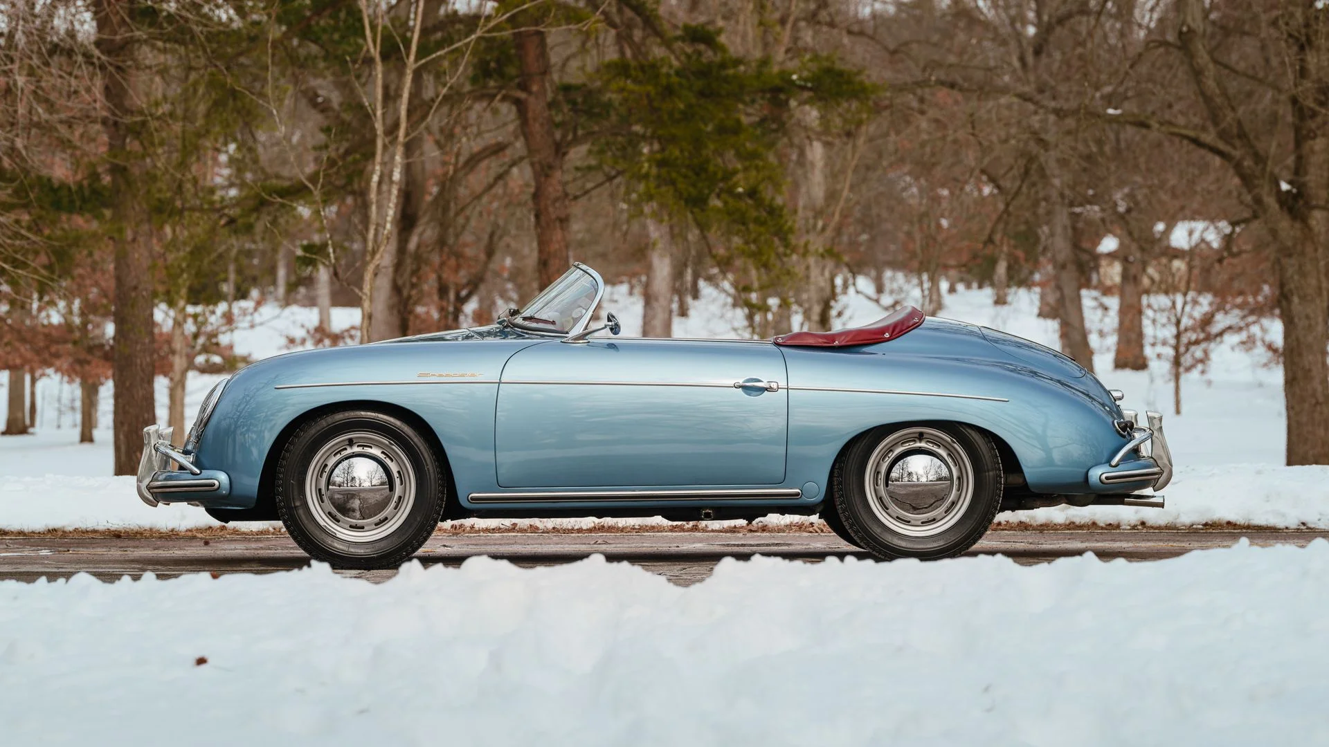  1957 Porsche 356 A 1600 Speedster in Aquamarine Blue