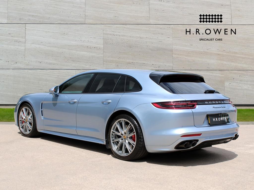 2020 Porsche Panamera Turbo Sport Turismo in Fountain Blue Metallic