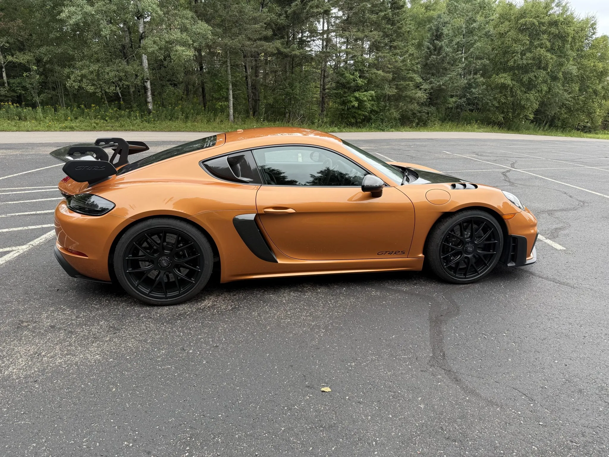 2023 Porsche 718 Cayman GT4 RS Weissach in Nordic Gold Metallic