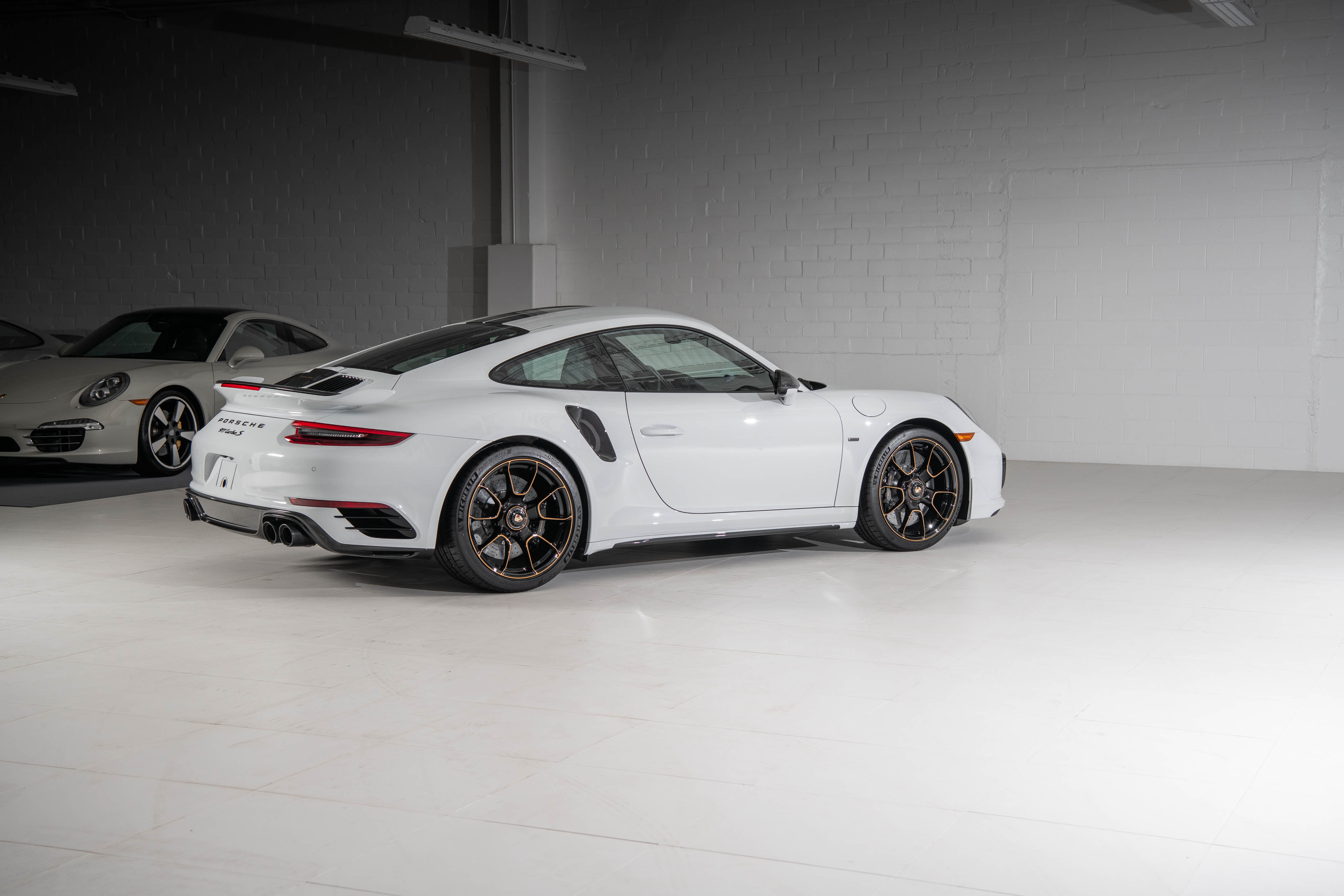 2018 Porsche 911 Turbo S Exclusive Series Coupe in Carrara White Metallic