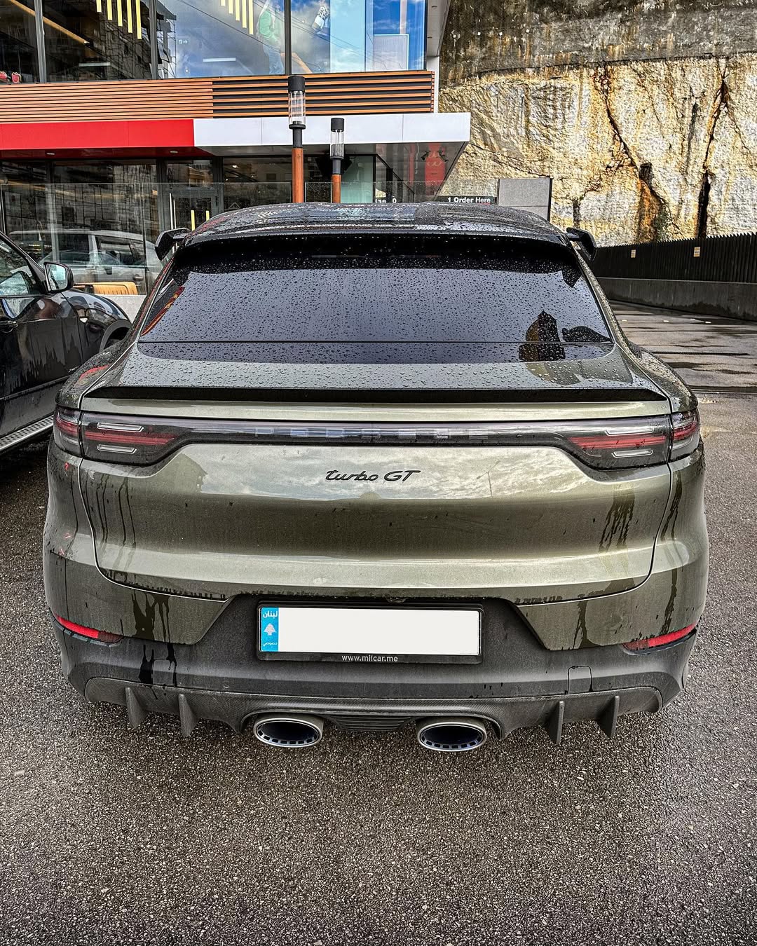 2023 Porsche Cayenne Turbo GT in Light Oak Green Metallic 