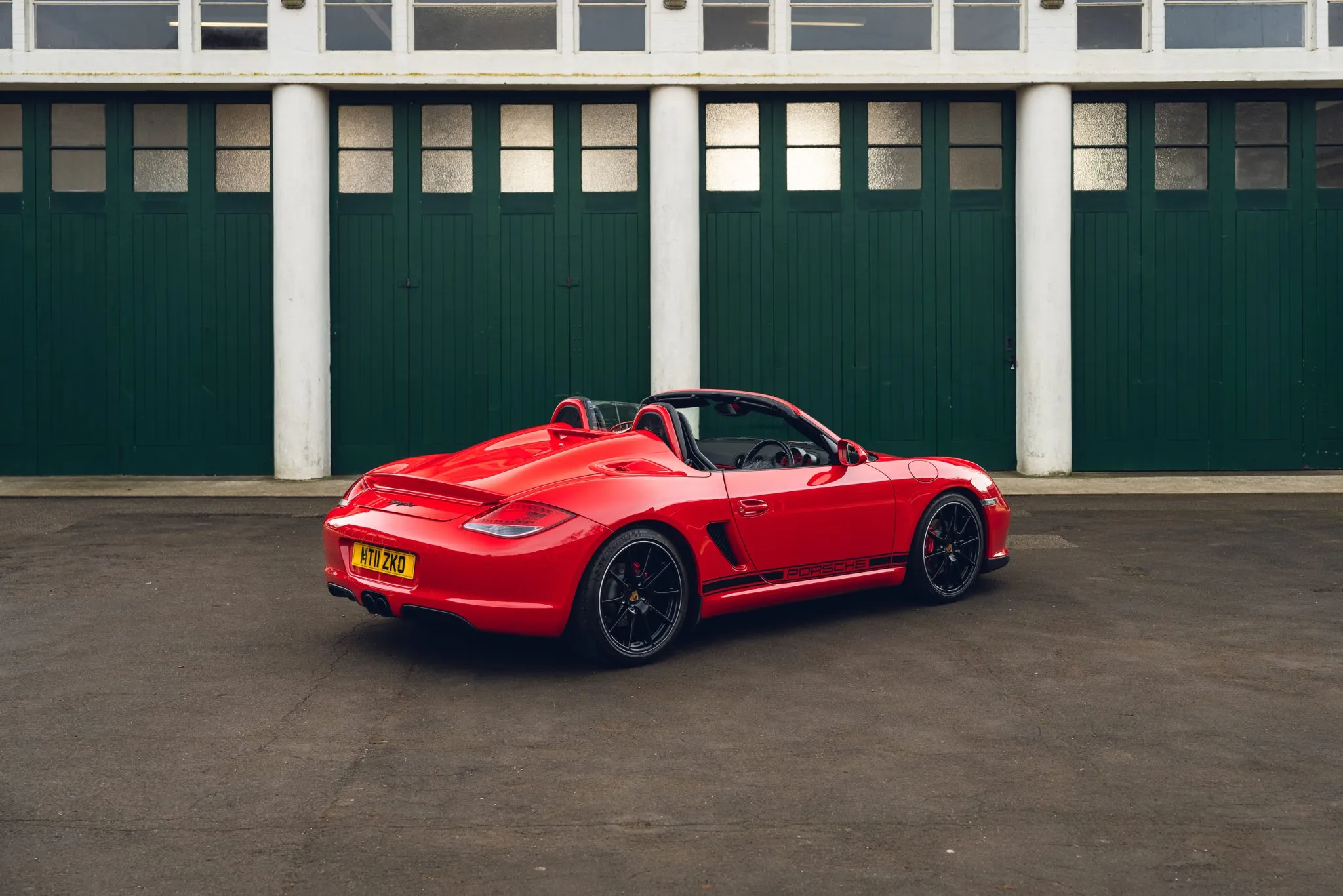 2011 Porsche Boxster Spyder in Guards Red