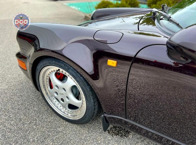 1993 Porsche 911 Turbo 3.6 in Burgundy Pearl