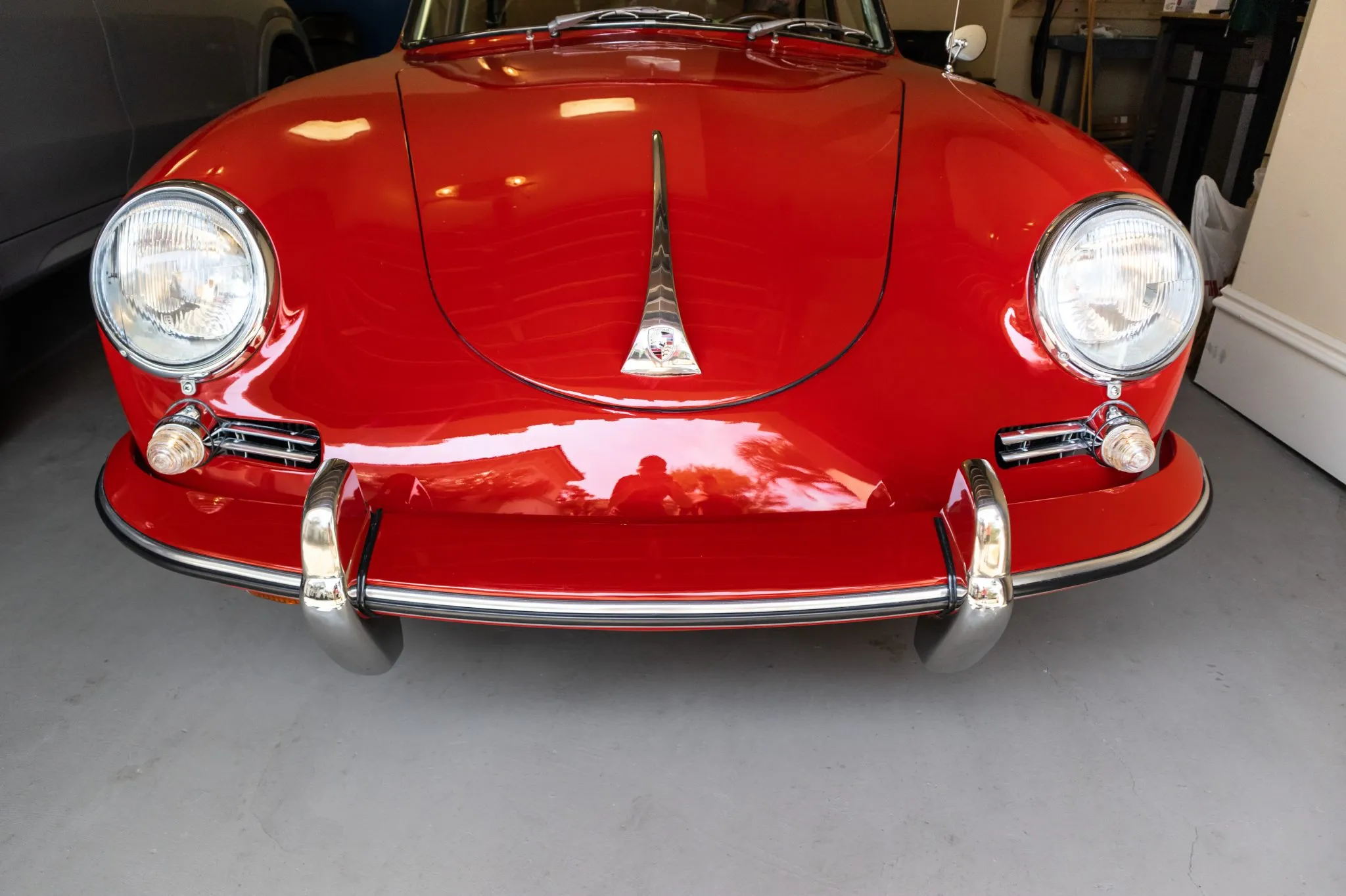 1961 Porsche 356B Karmann Notchback in Ruby Red