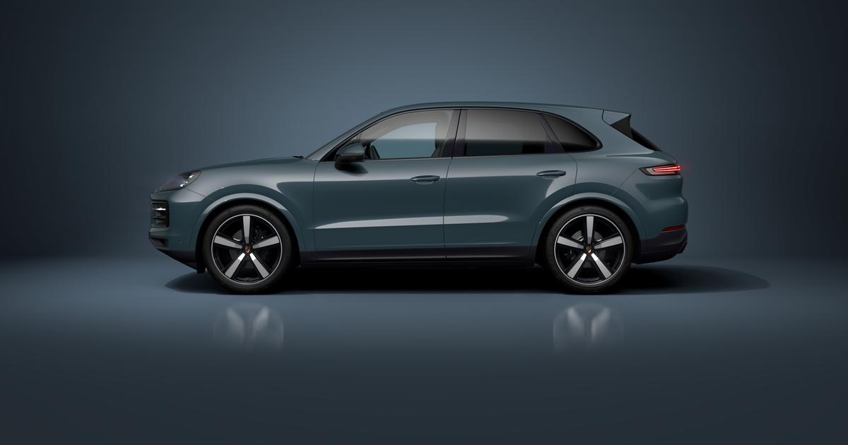 89 Avalon Green Metallic (X6P) Porsche Cayenne, indoor lighting