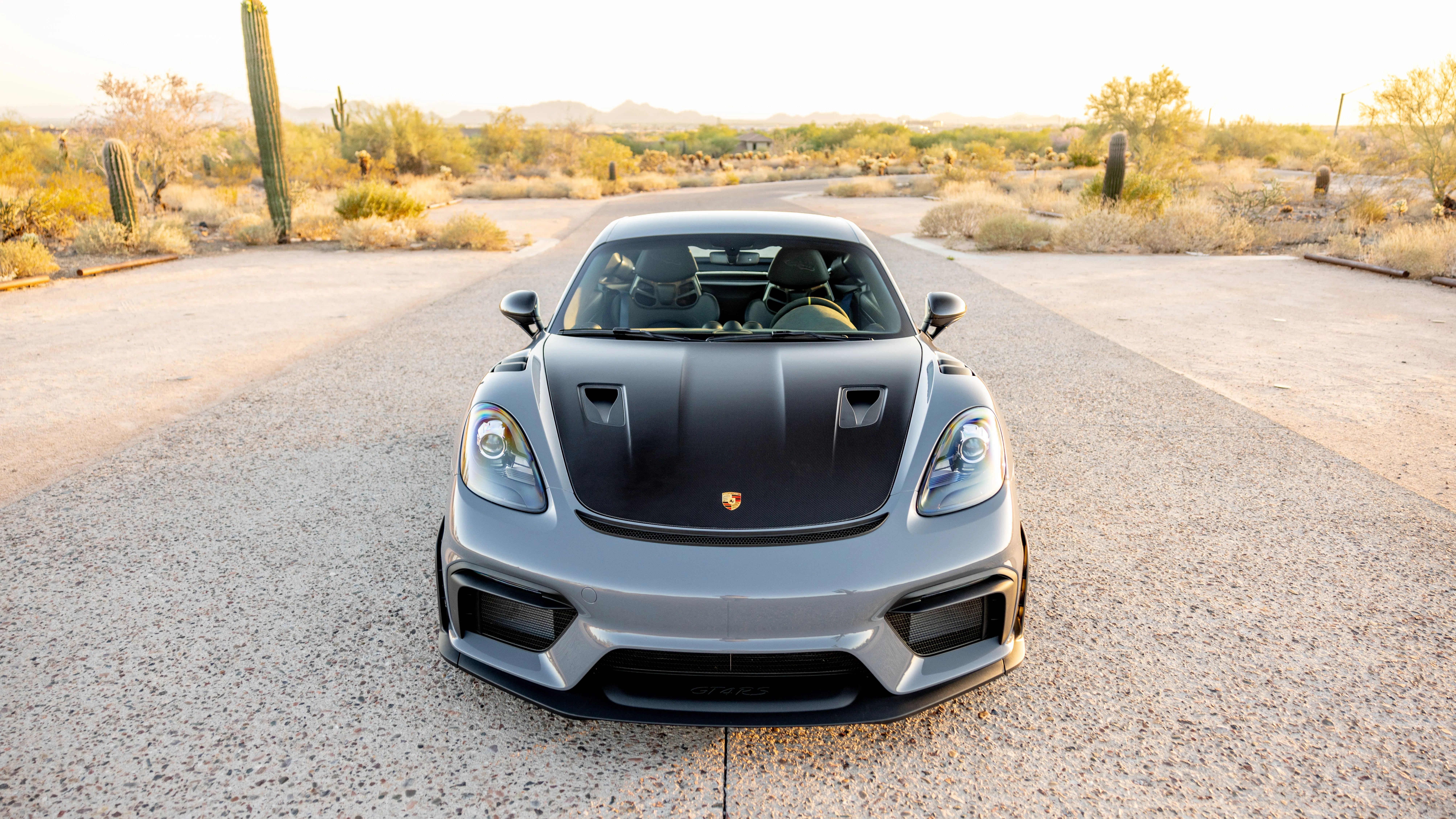 2023 Porsche 718 Cayman GT4 RS Weissach in Arctic Grey