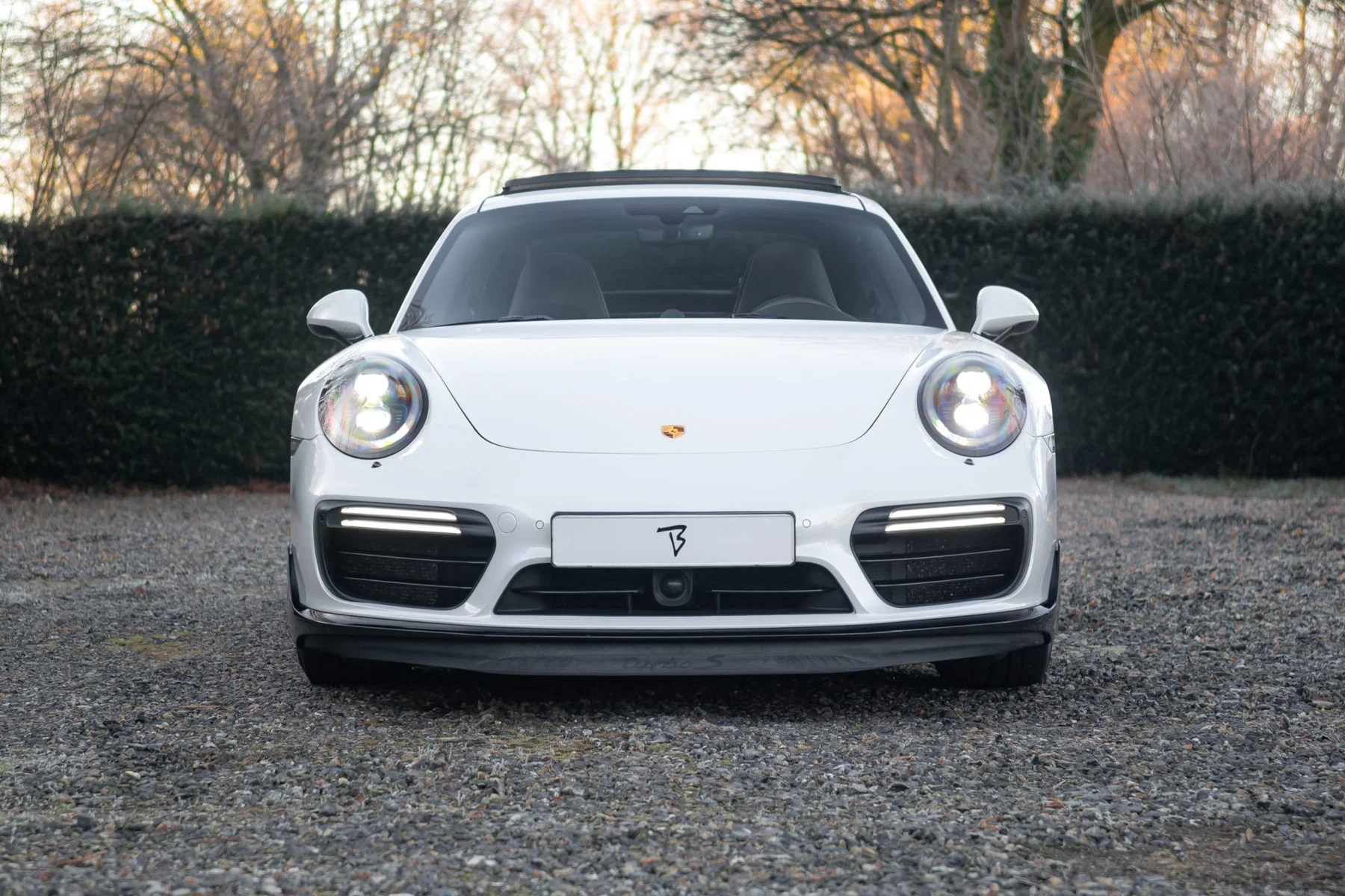2018 Porsche 911 Turbo S in Oryx White Pearl