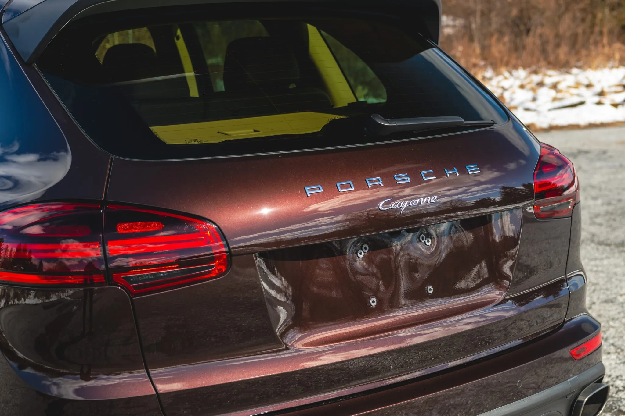 2017 Porsche Cayenne Platinum Edition in Mahogany Metallic