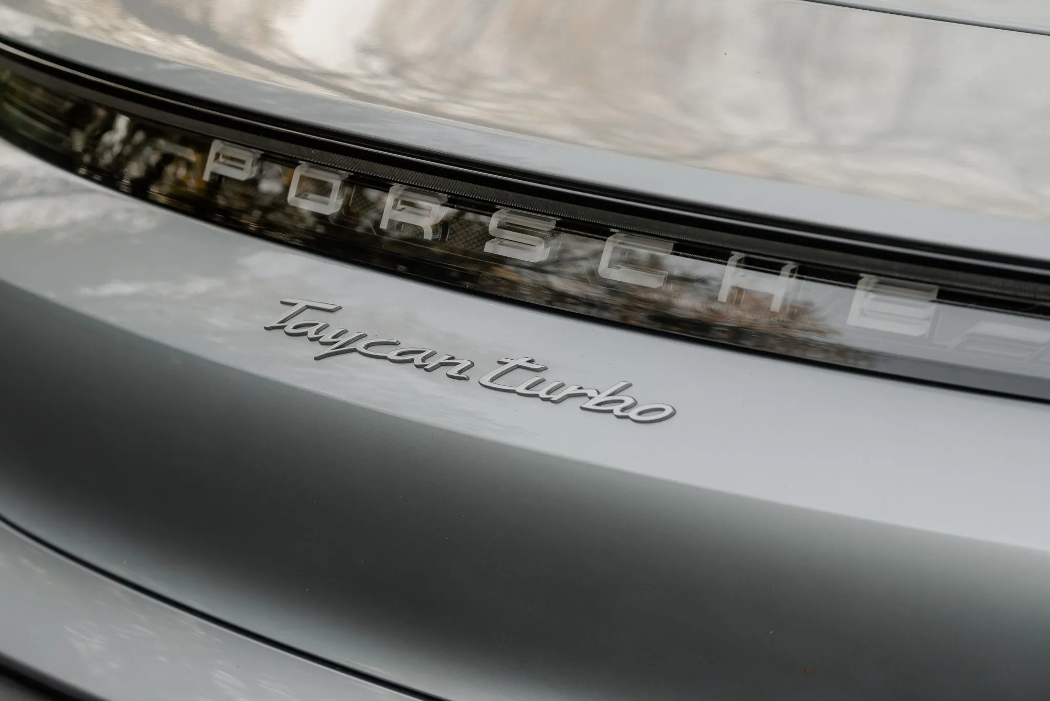 2020 Porsche Taycan Turbo in Dolomite Silver Metallic