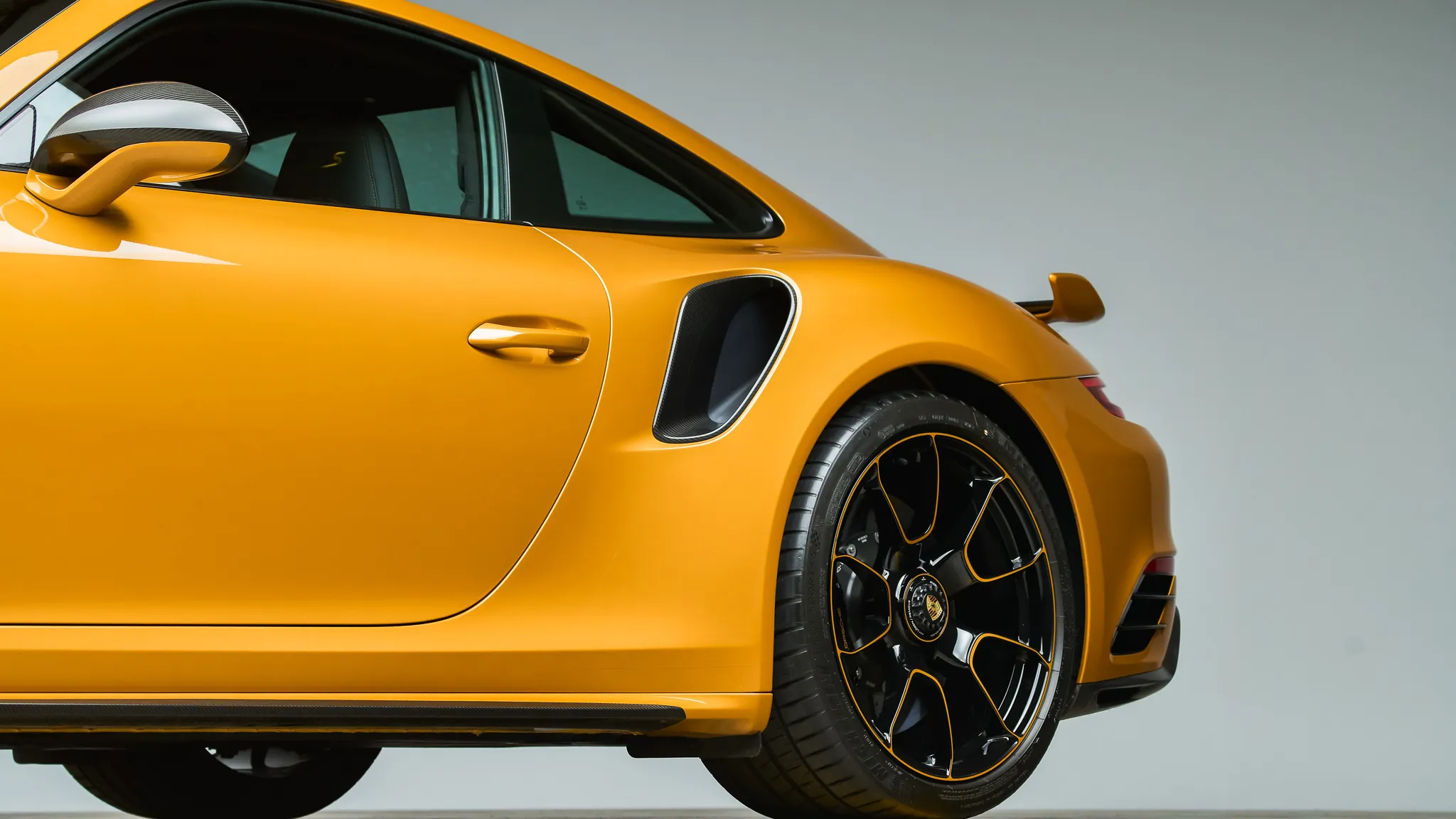 2019 Porsche 911 Turbo S Coupe Exclusive Series in Golden Yellow Metallic