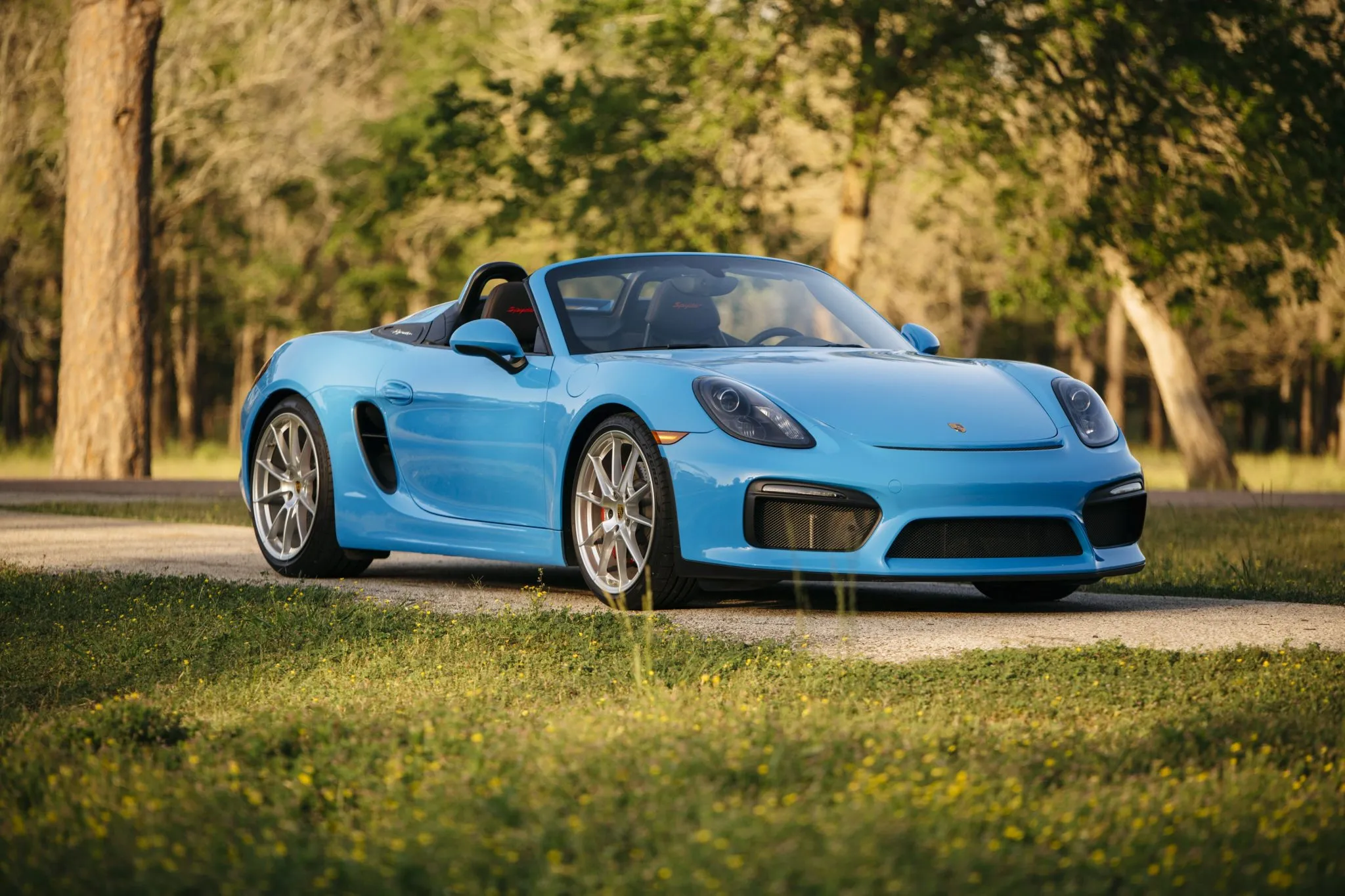 2016 Porsche Boxster Spyder in Mexico Blue