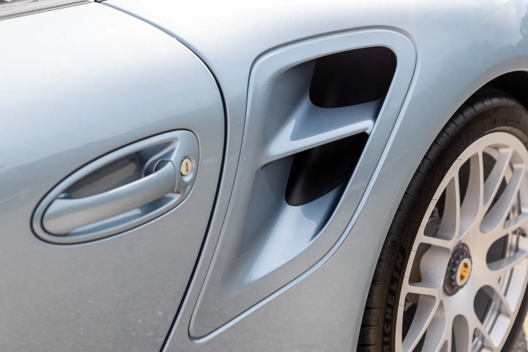 2011 Porsche 911 Turbo S Cabriolet in Ice Blue Metallic