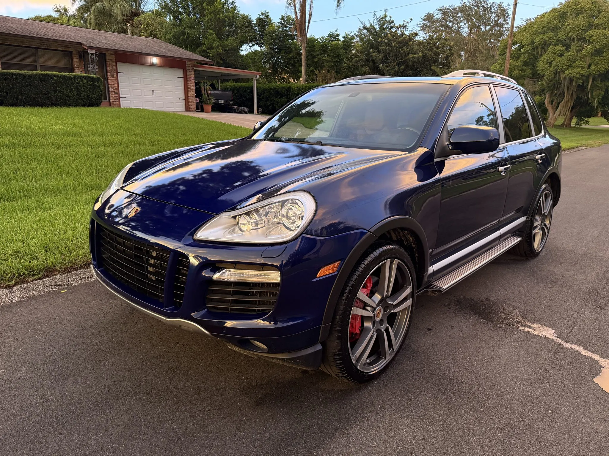 2008 Porsche Cayenne Turbo in Marine Blue Metallic
