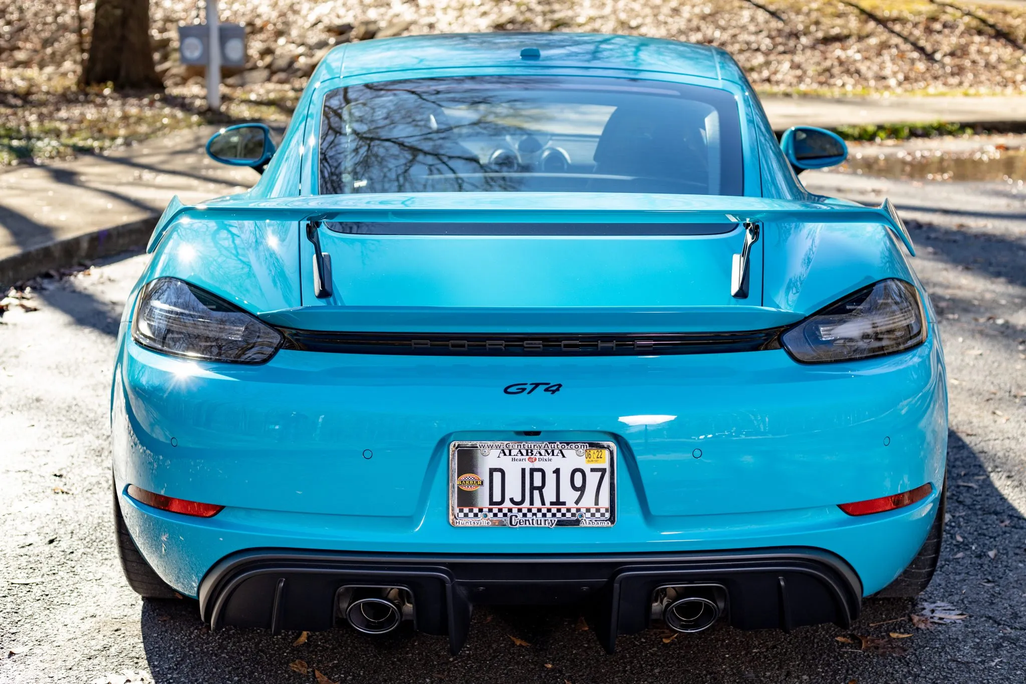 2020 Porsche 718 Cayman GT4 in Miami Blue