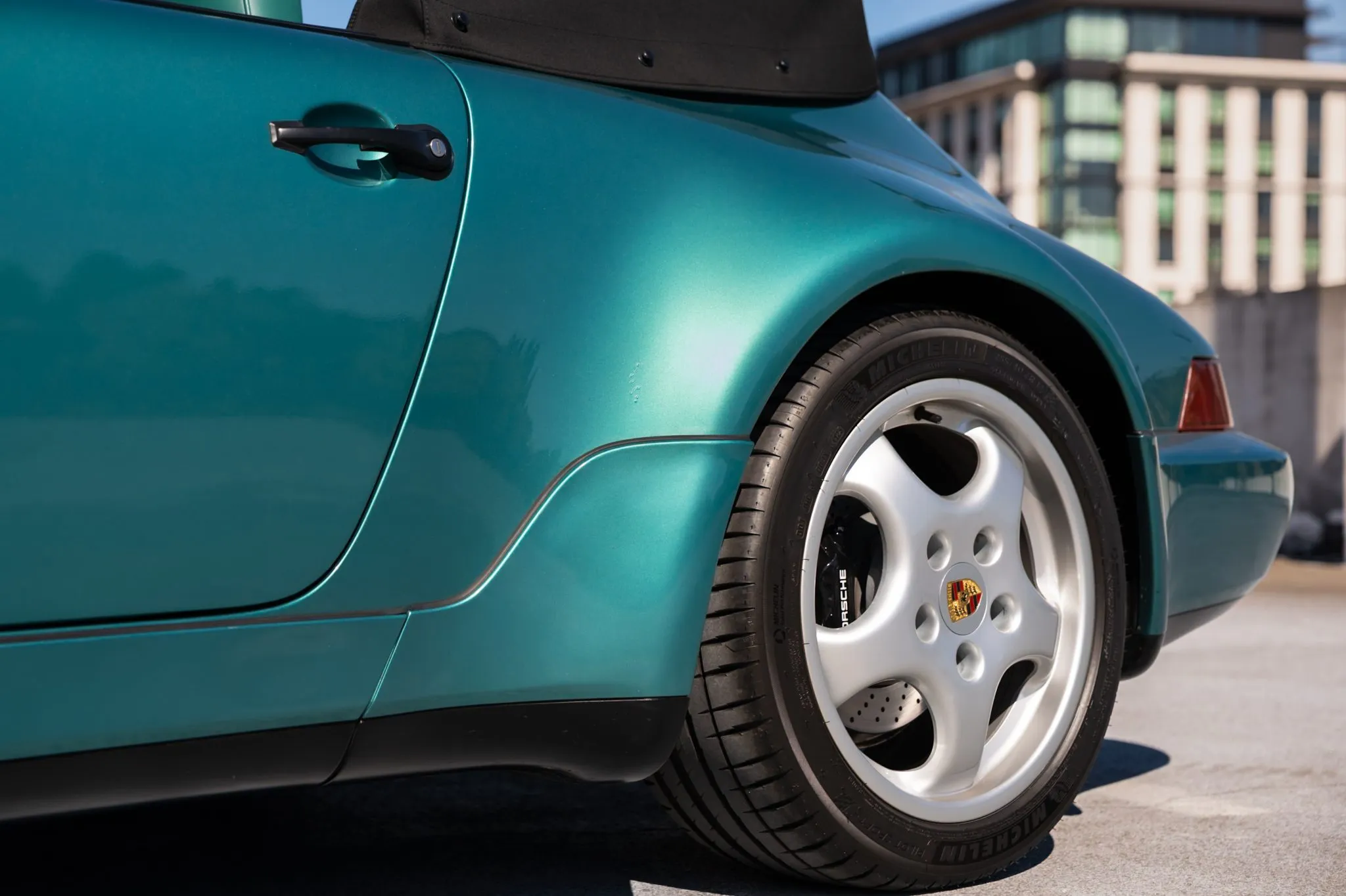 1993 Porsche 911 Carrera 2 Works Turbo Look Cabriolet in Wimbledon Green Metallic