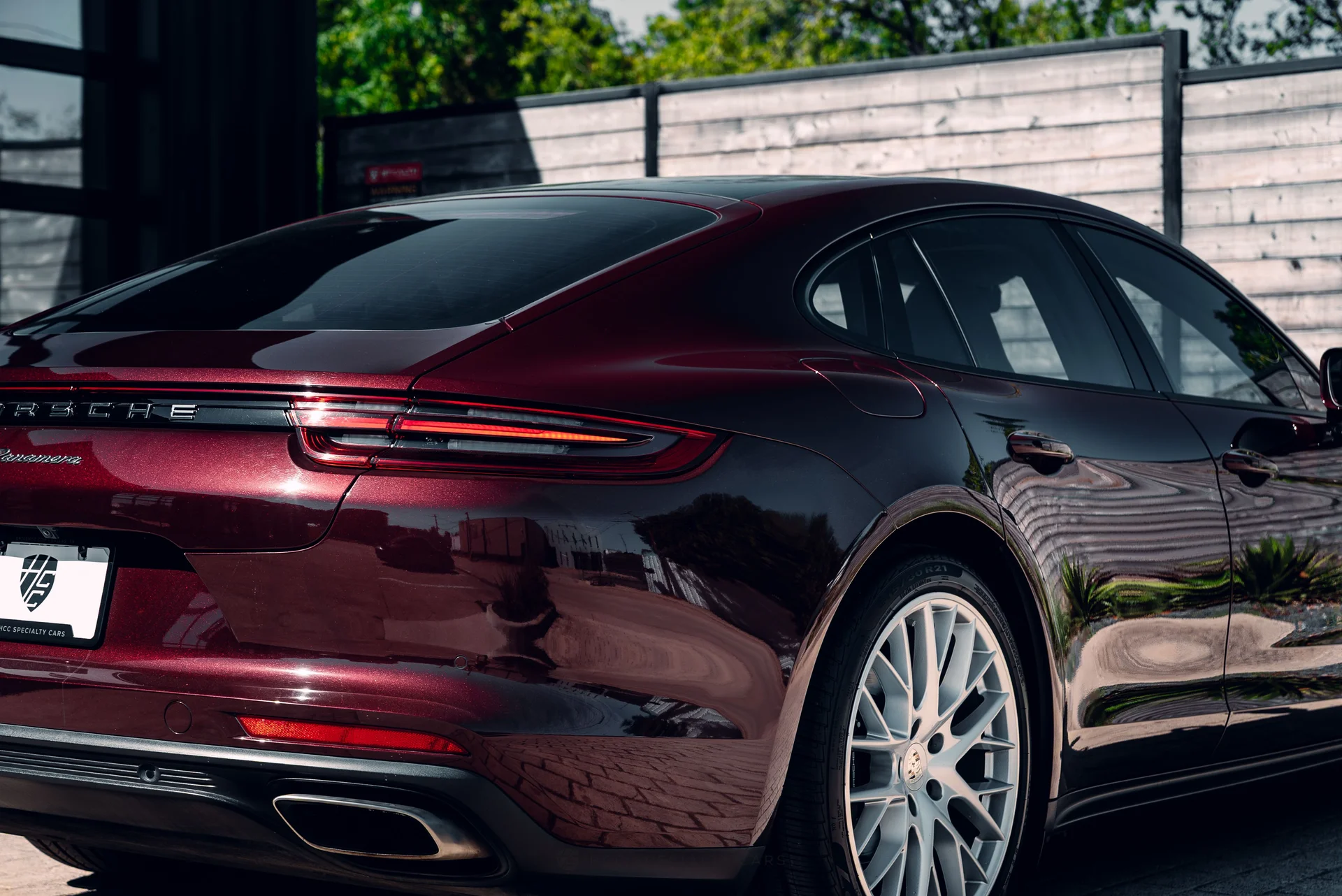 2019 Porsche Panamera in Burgundy Red Metallic 