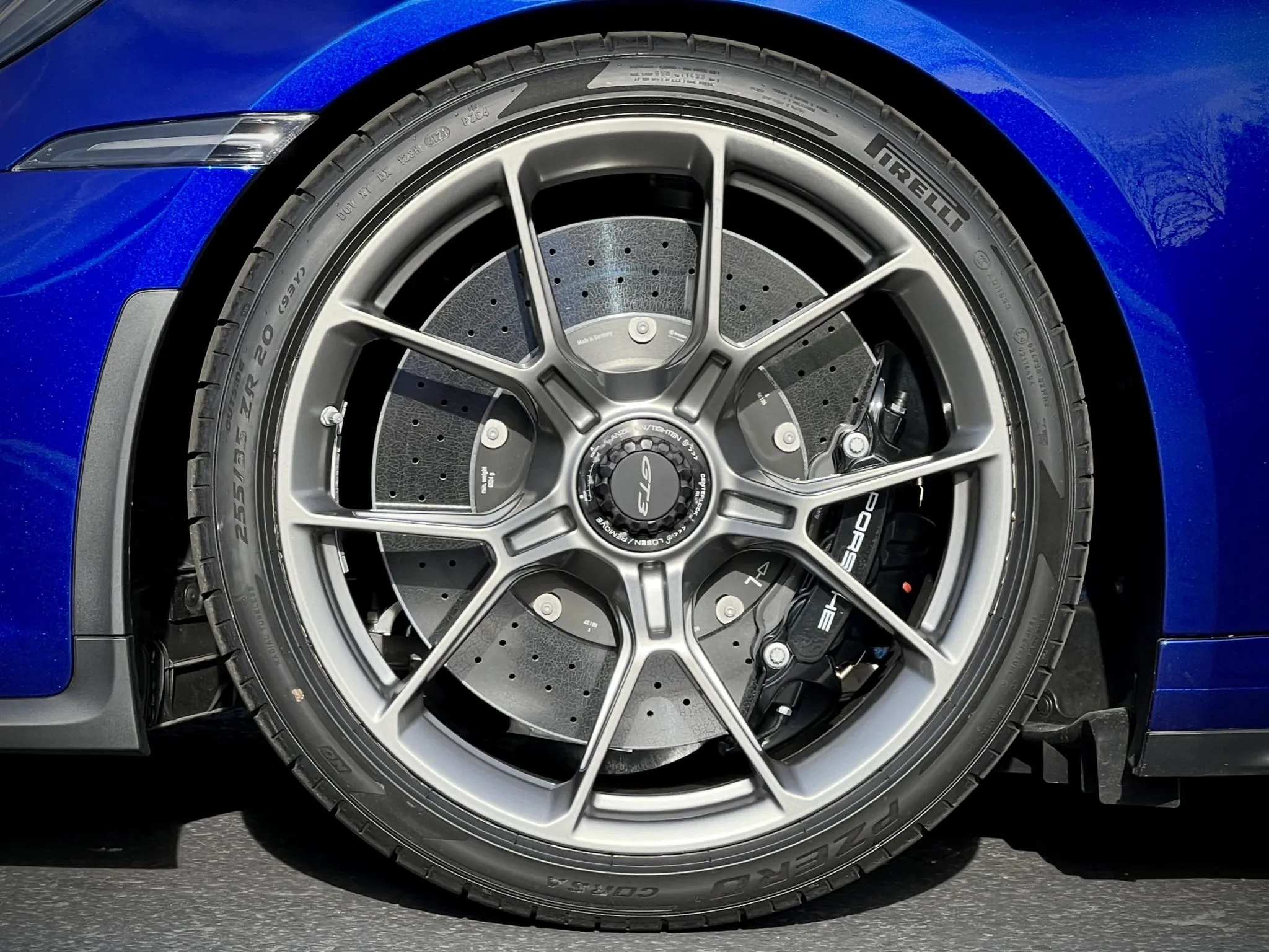 2022 Porsche 911 GT3 in San Marino Blue
