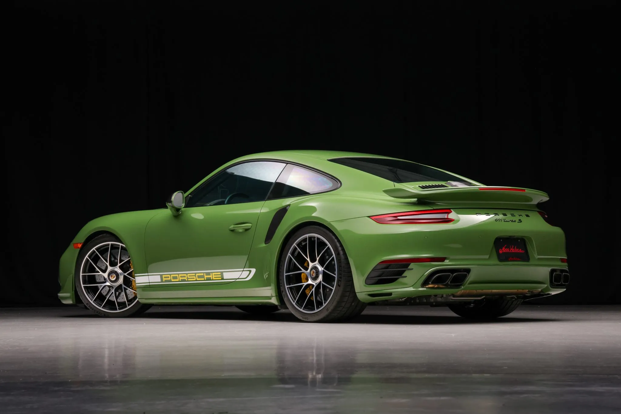 2019 Porsche 911 Turbo S Coupe in Olive Green