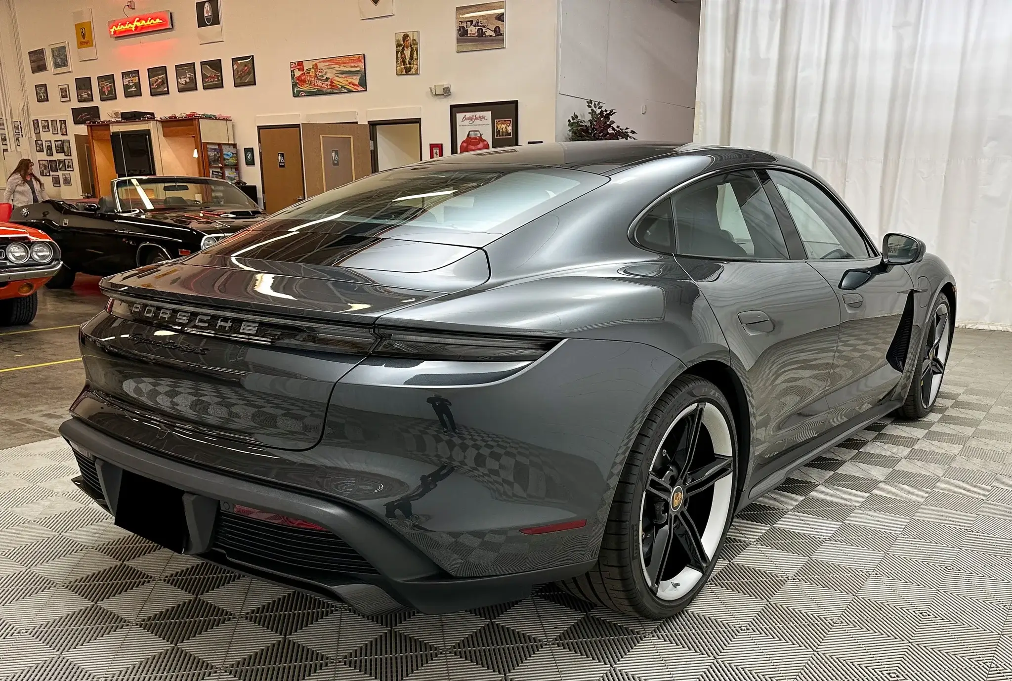 2021 Porsche Taycan Turbo S in Volcano Grey Metallic