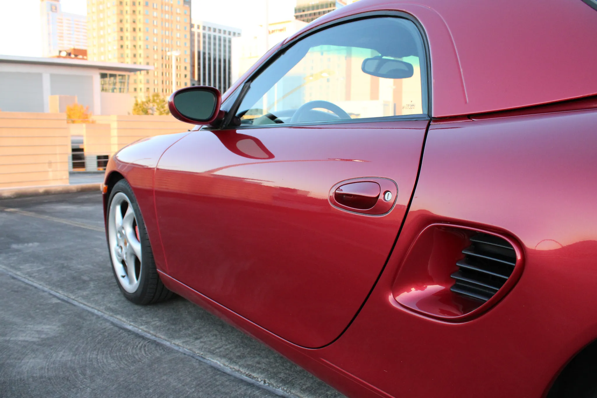 2001 Porsche Boxster S in Orient Red Metallic