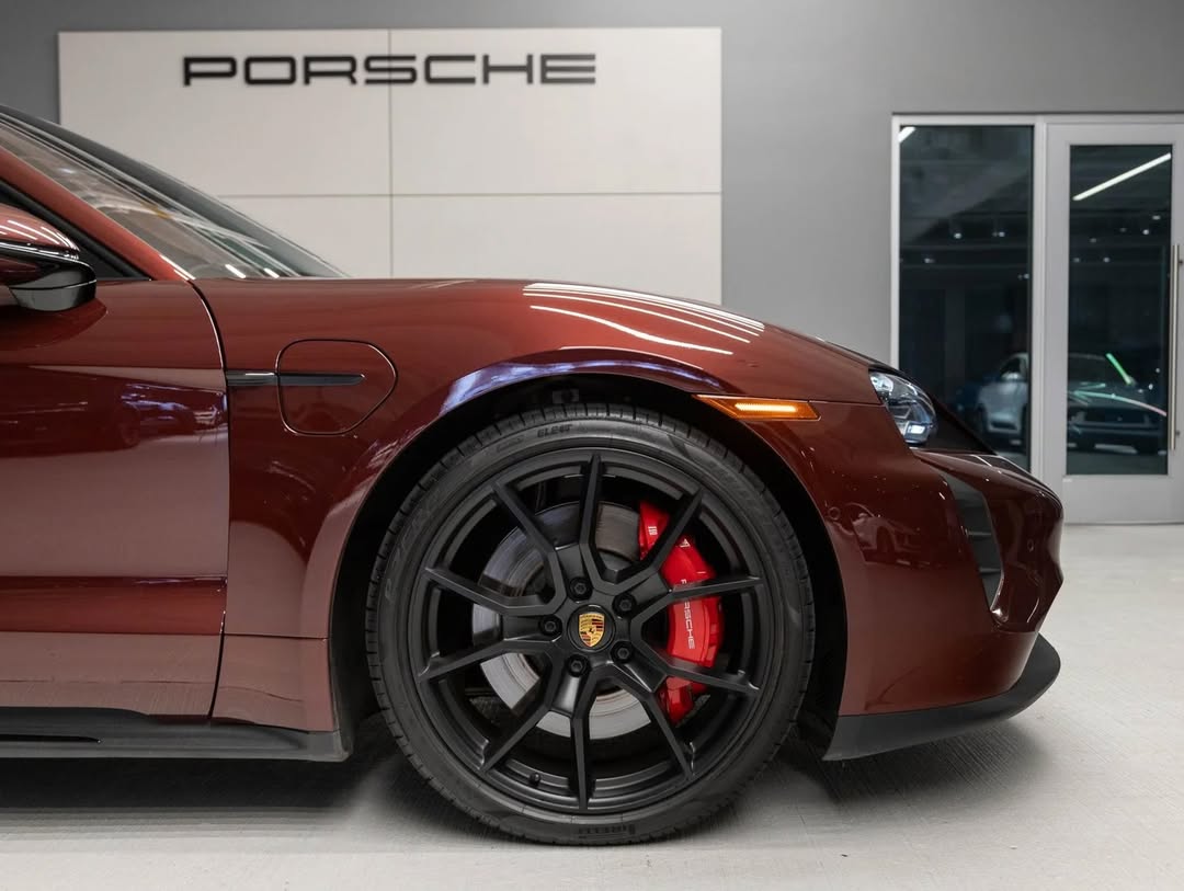 2023 Porsche Taycan GTS in Cherry Metallic