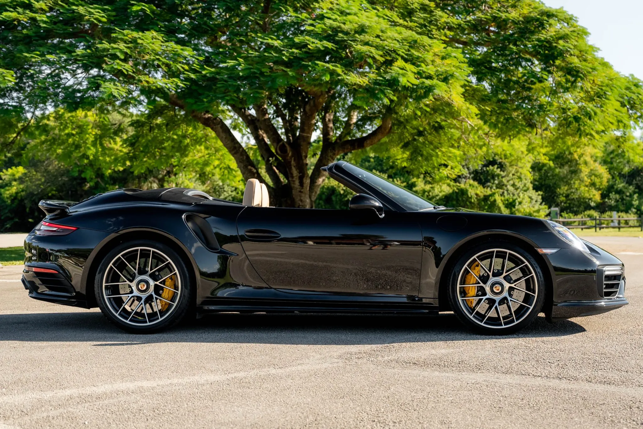 2019 Porsche 911 Turbo S Cabriolet in Jet Black Metallic