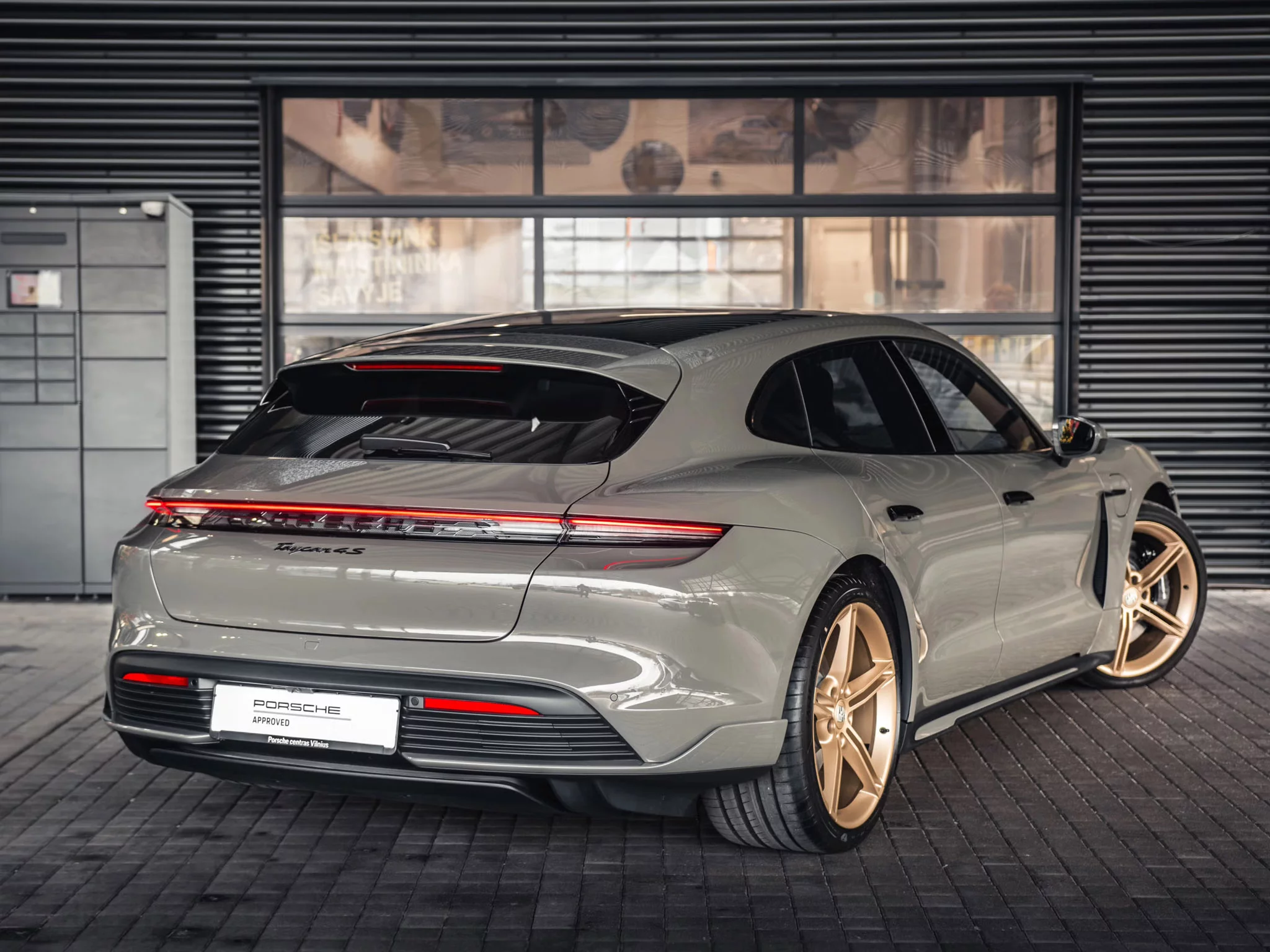 Porsche Taycan Sport Turismo in Alex Grey